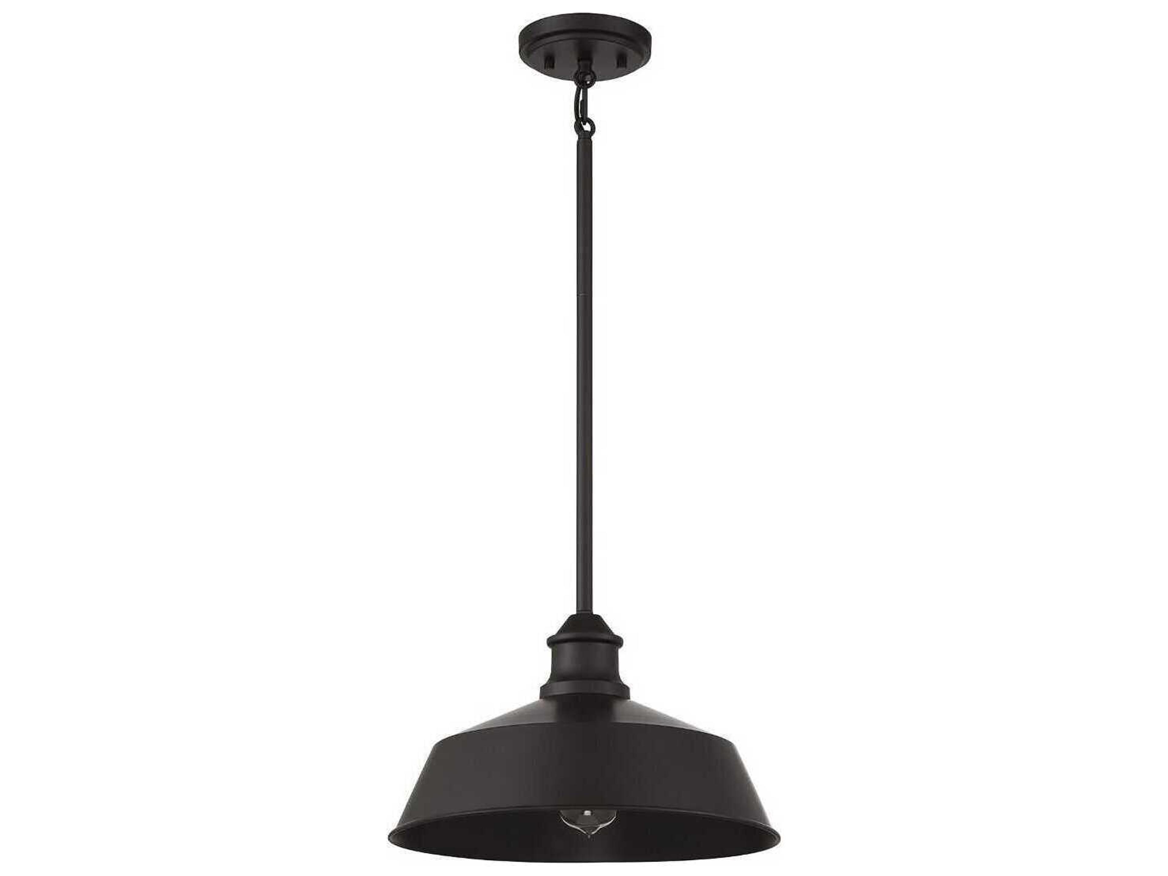 Savoy House Meridian 1-Light Oil Rubbed Bronze Black Bowl Pendant