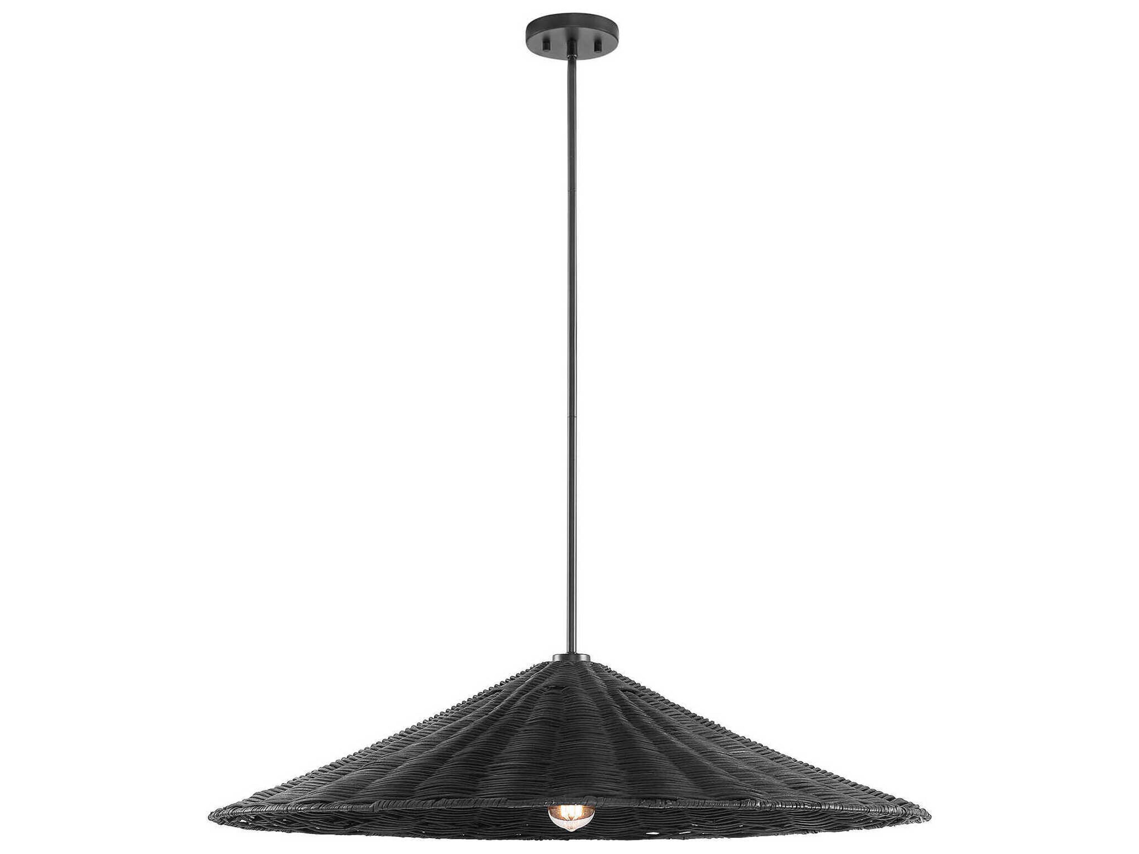 Savoy House Meridian 1-Light Matte Black Pendant