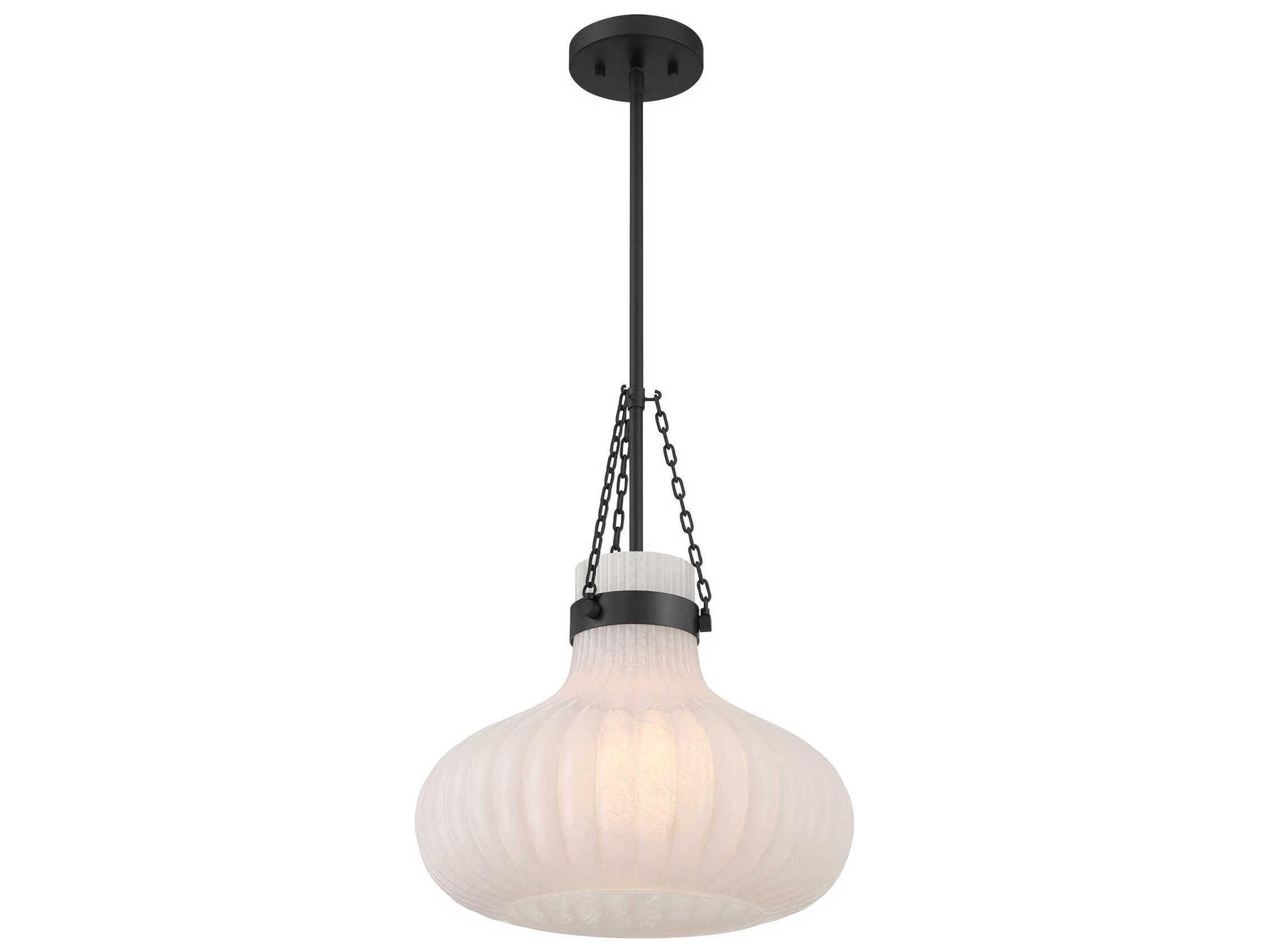 Savoy House Meridian 1-Light Matte Black Pendant