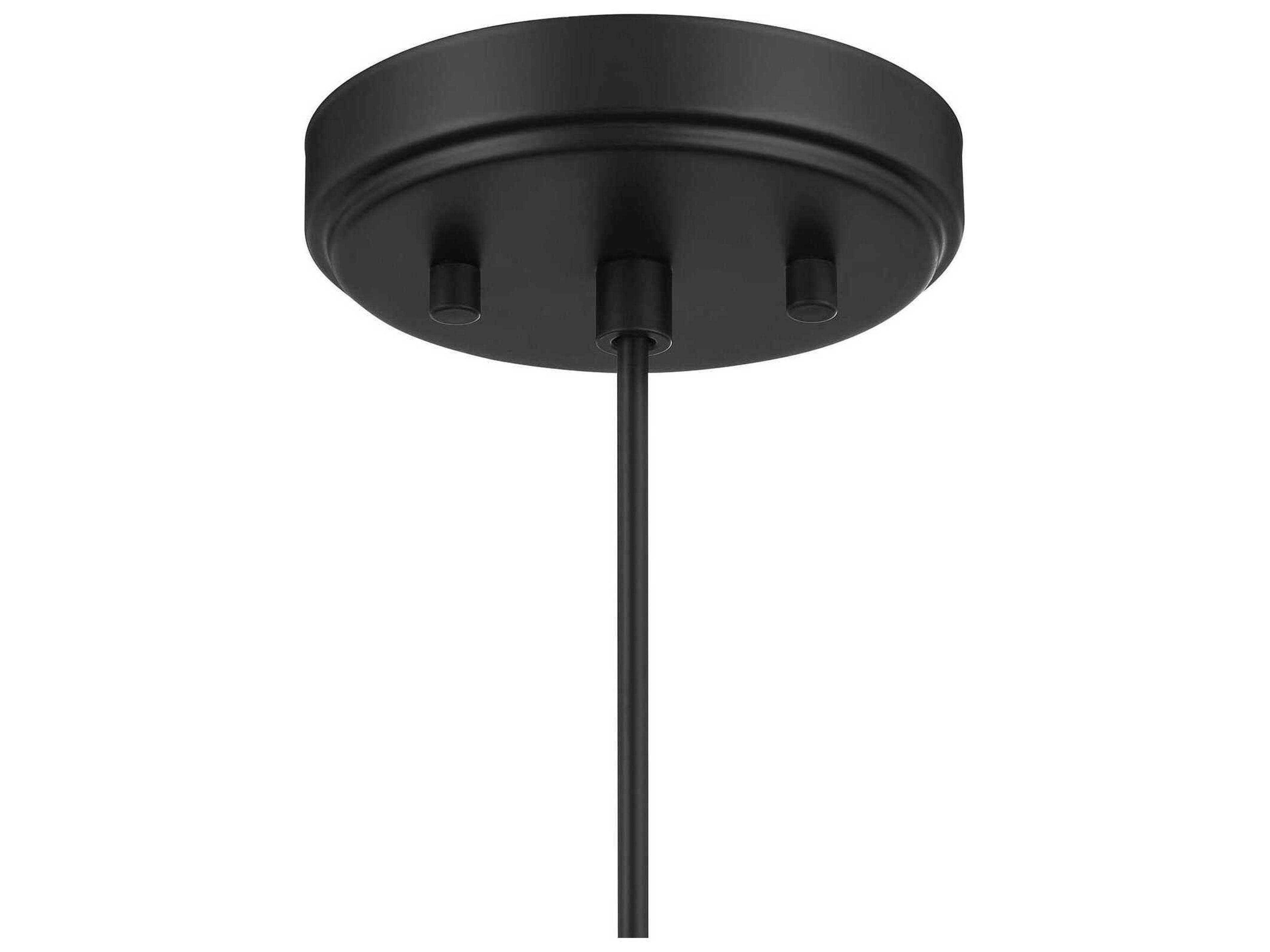 Savoy House Meridian 1-Light Matte Black Mini Pendant