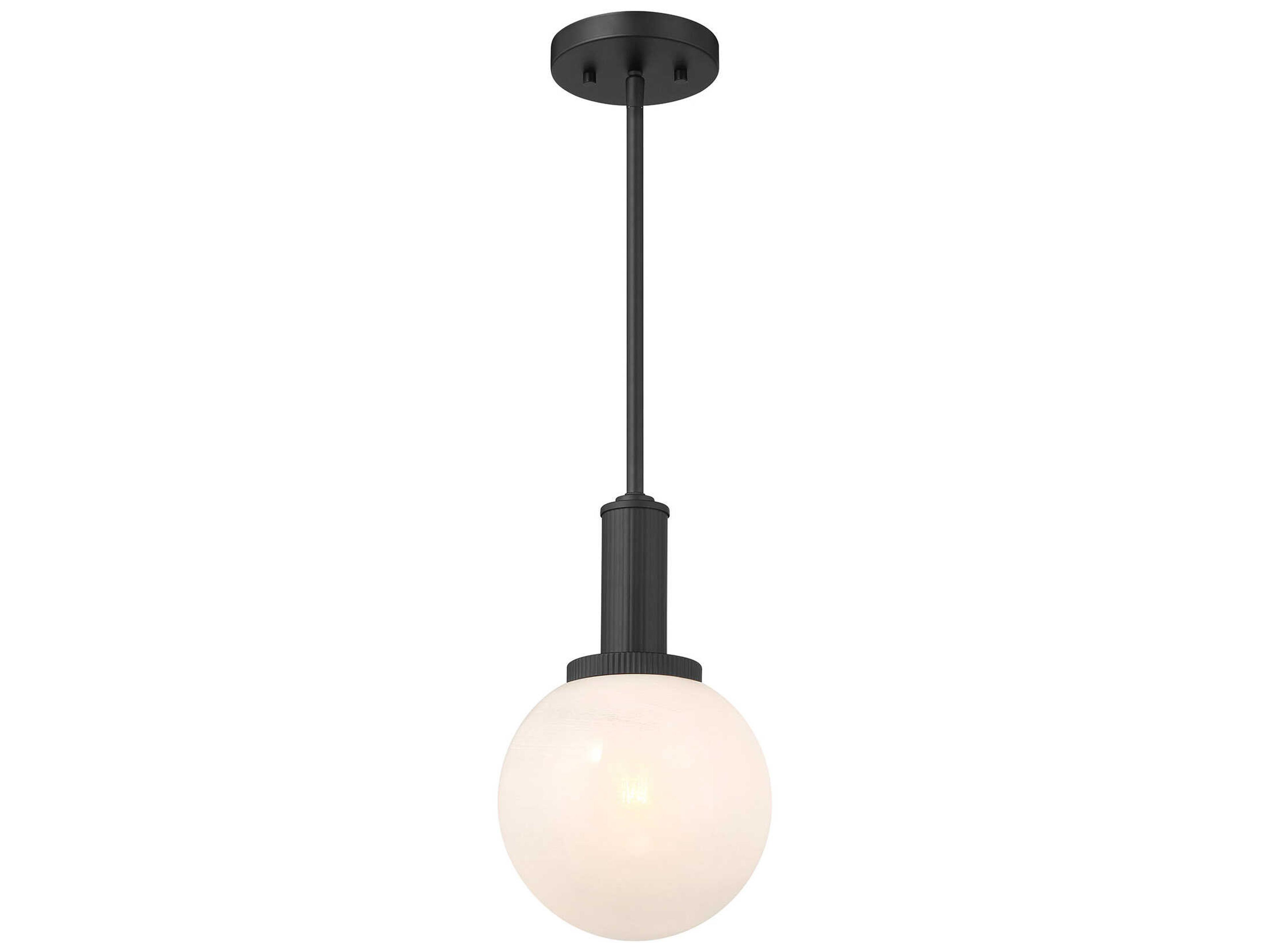 Savoy House Meridian 1-Light Matte Black Globe Mini Pendant