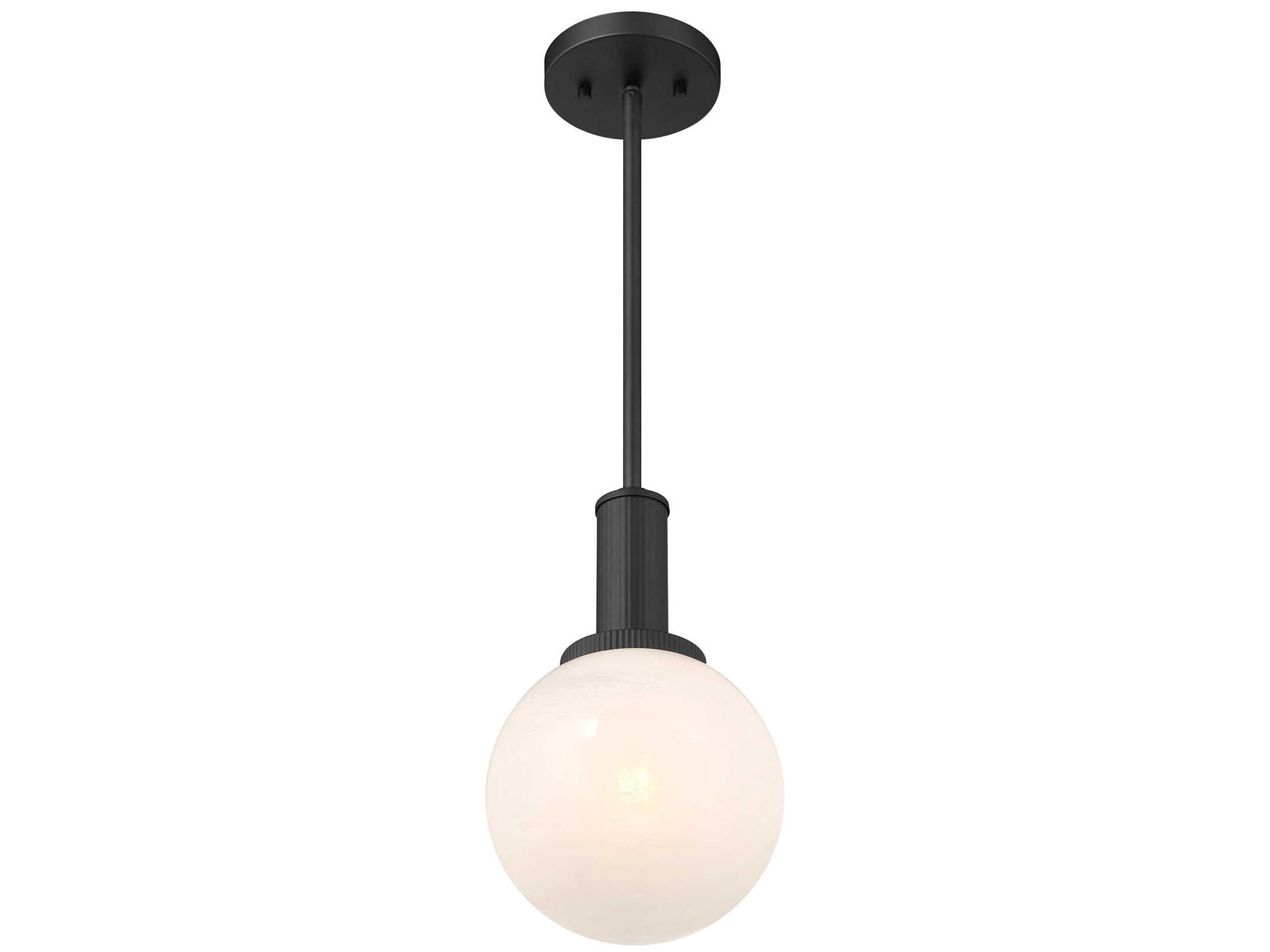 Savoy House Meridian 1-Light Matte Black Globe Mini Pendant