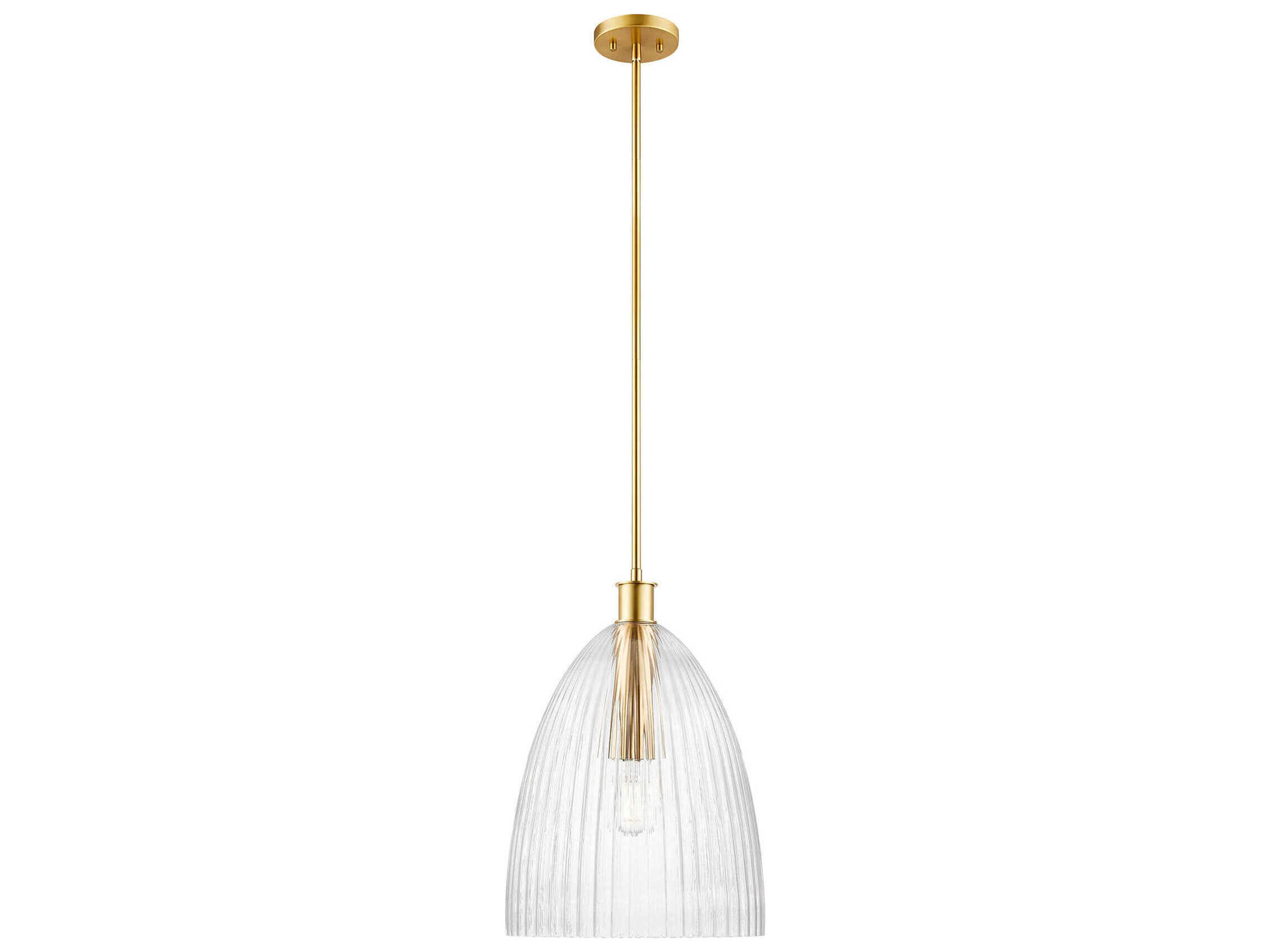 Savoy House Meridian 1-Light Natural Brass Pendant