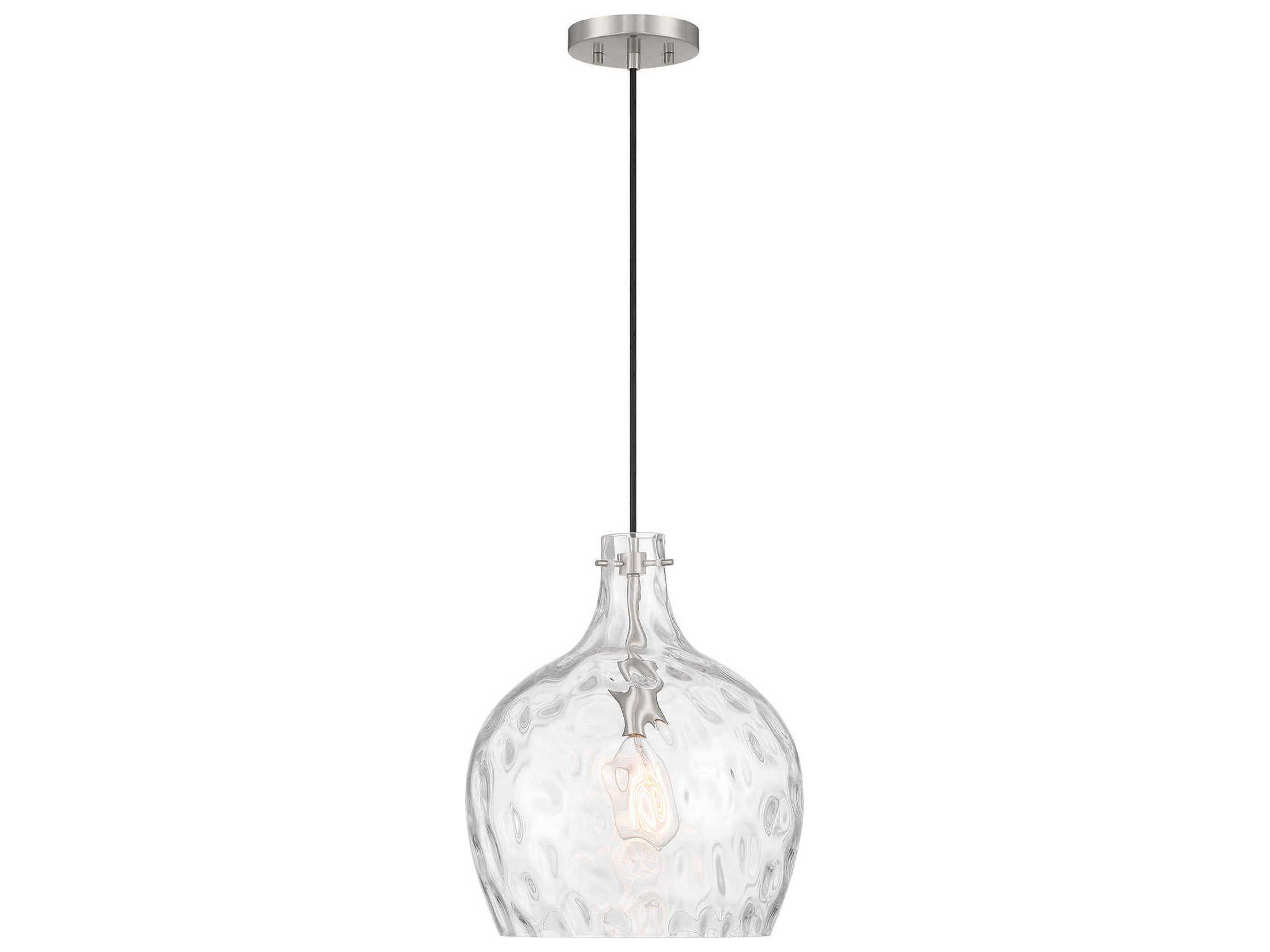 Meridian 1-Light Brushed Nickel Pendant