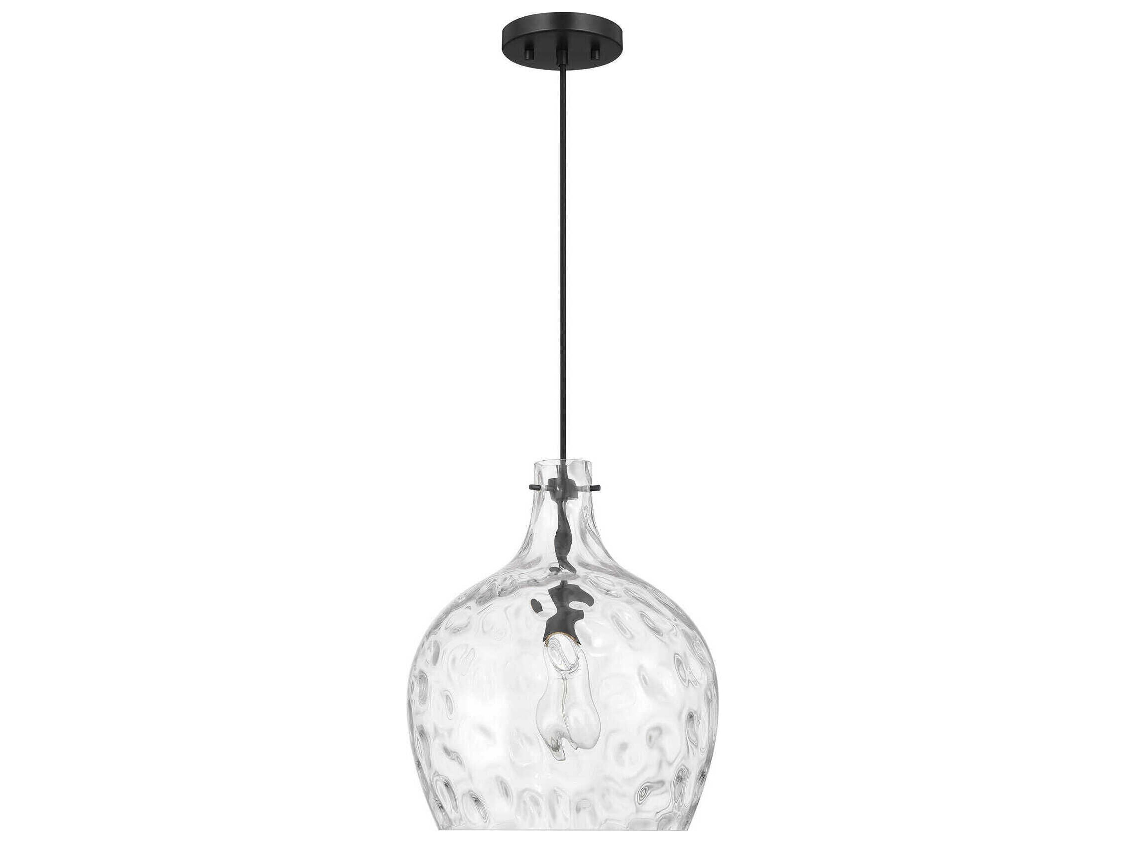 Savoy House Meridian 1-Light Matte Black Pendant