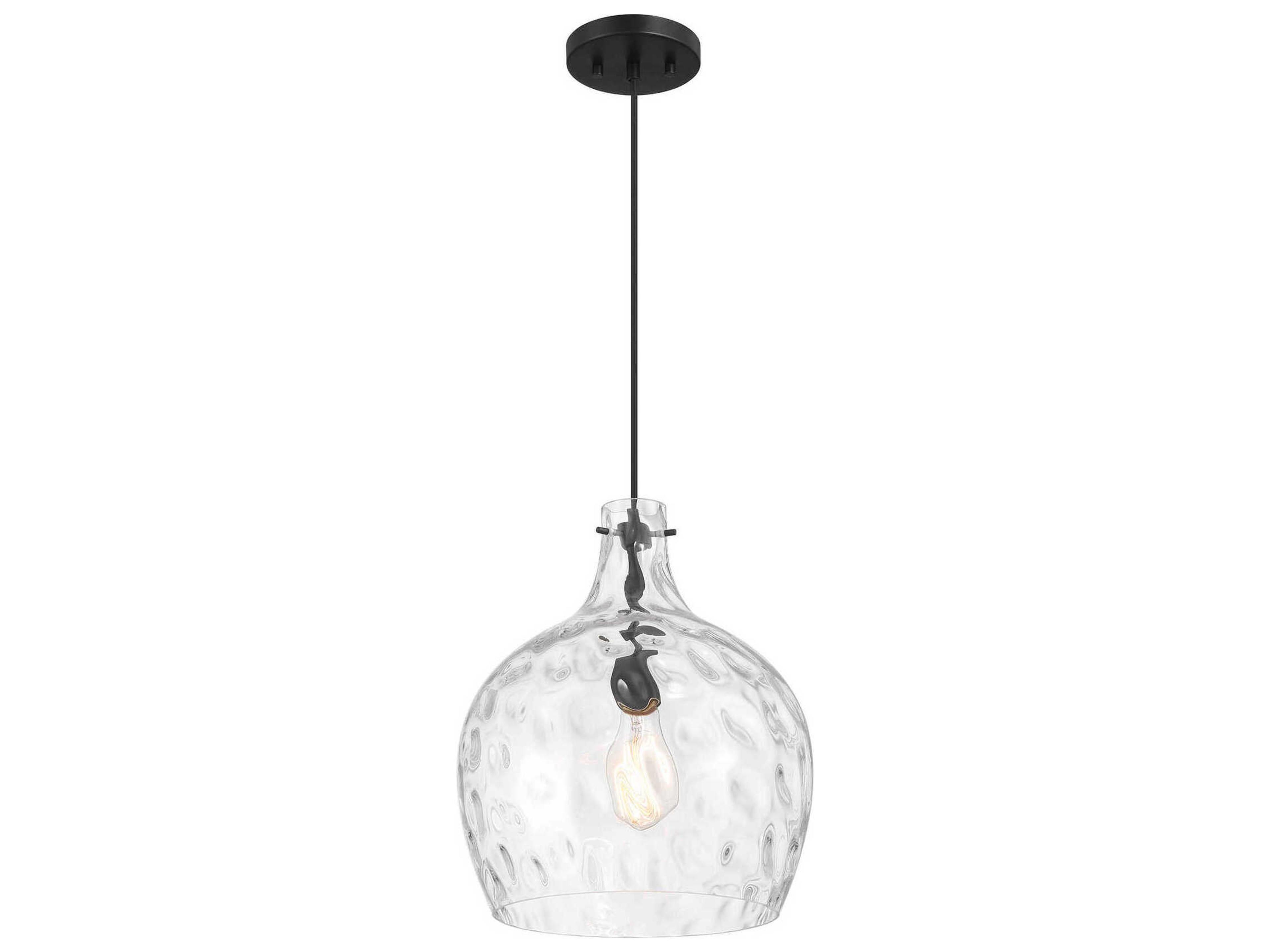 Savoy House Meridian 1-Light Matte Black Pendant