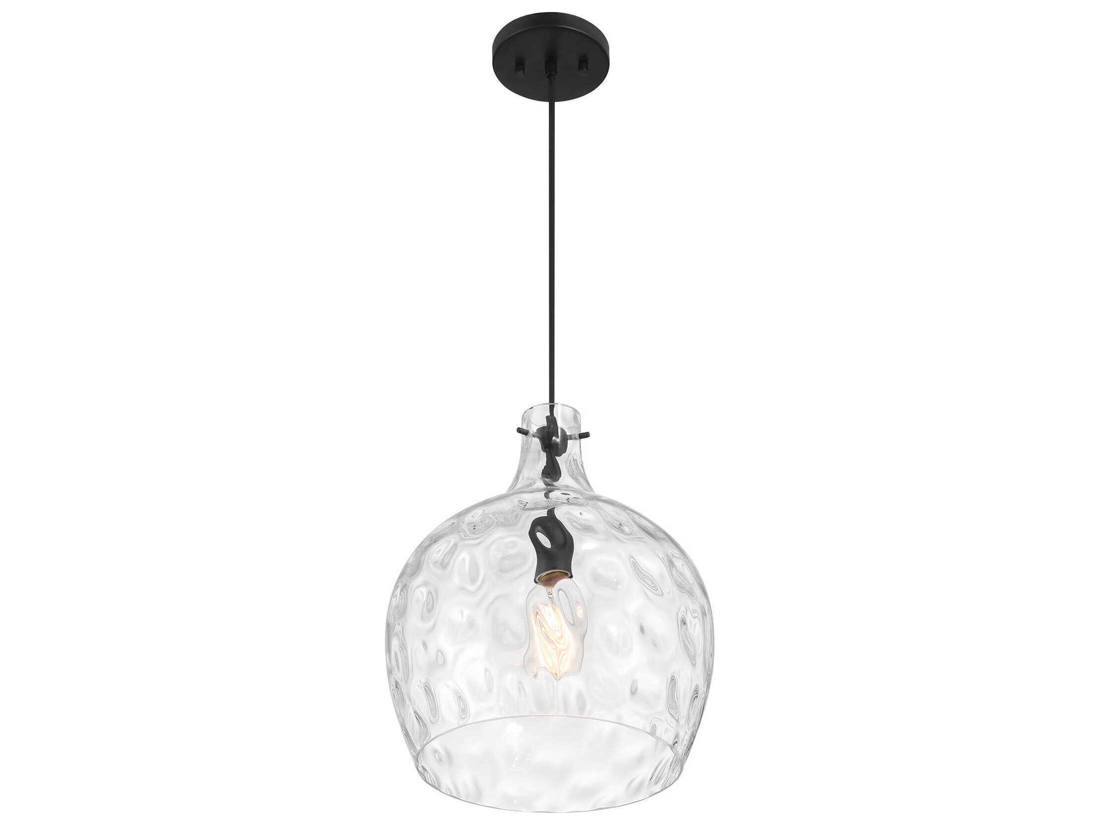 Savoy House Meridian 1-Light Matte Black Pendant