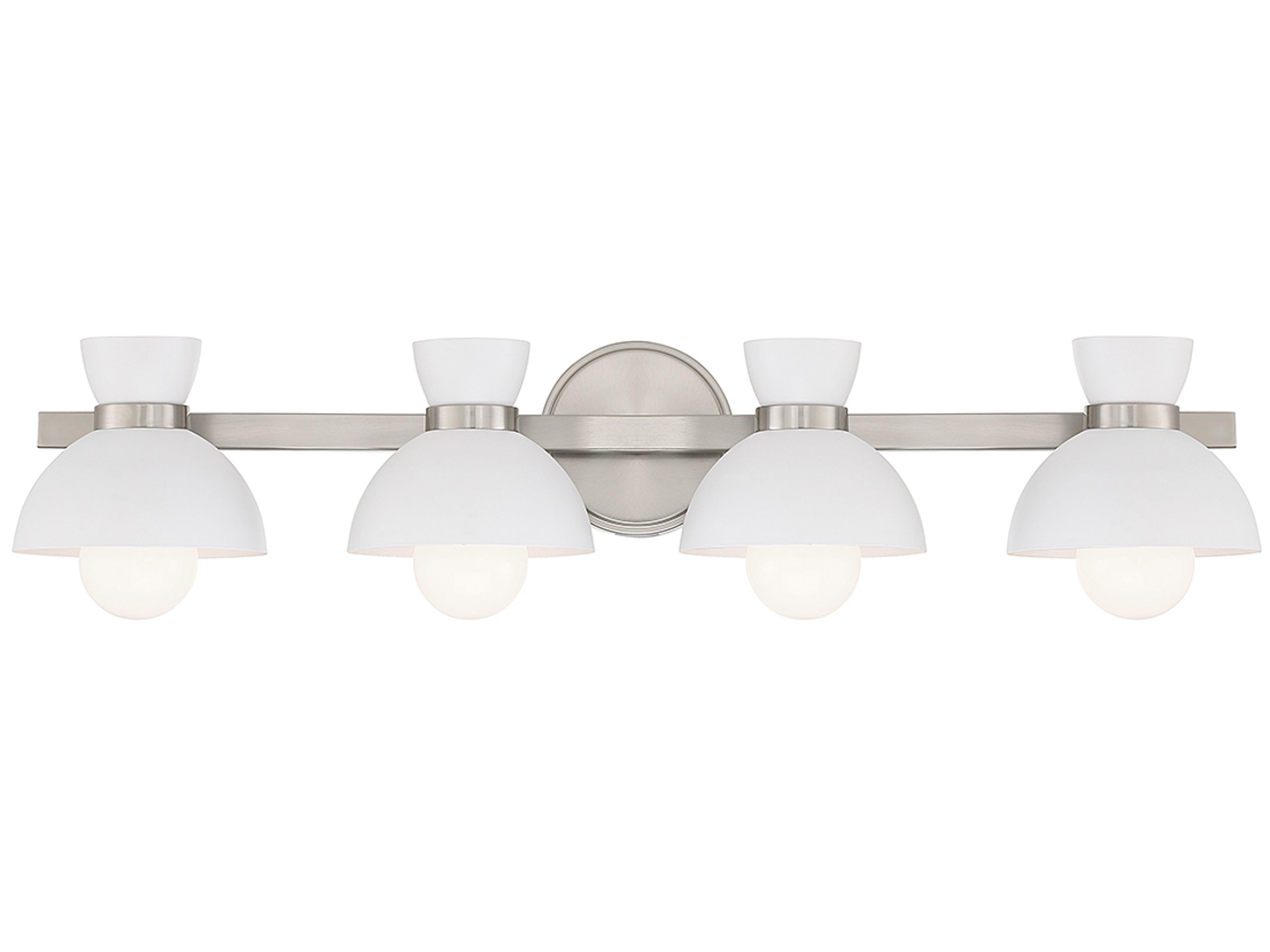 Meridian 4-Light Brushed Nickel Vanity Light