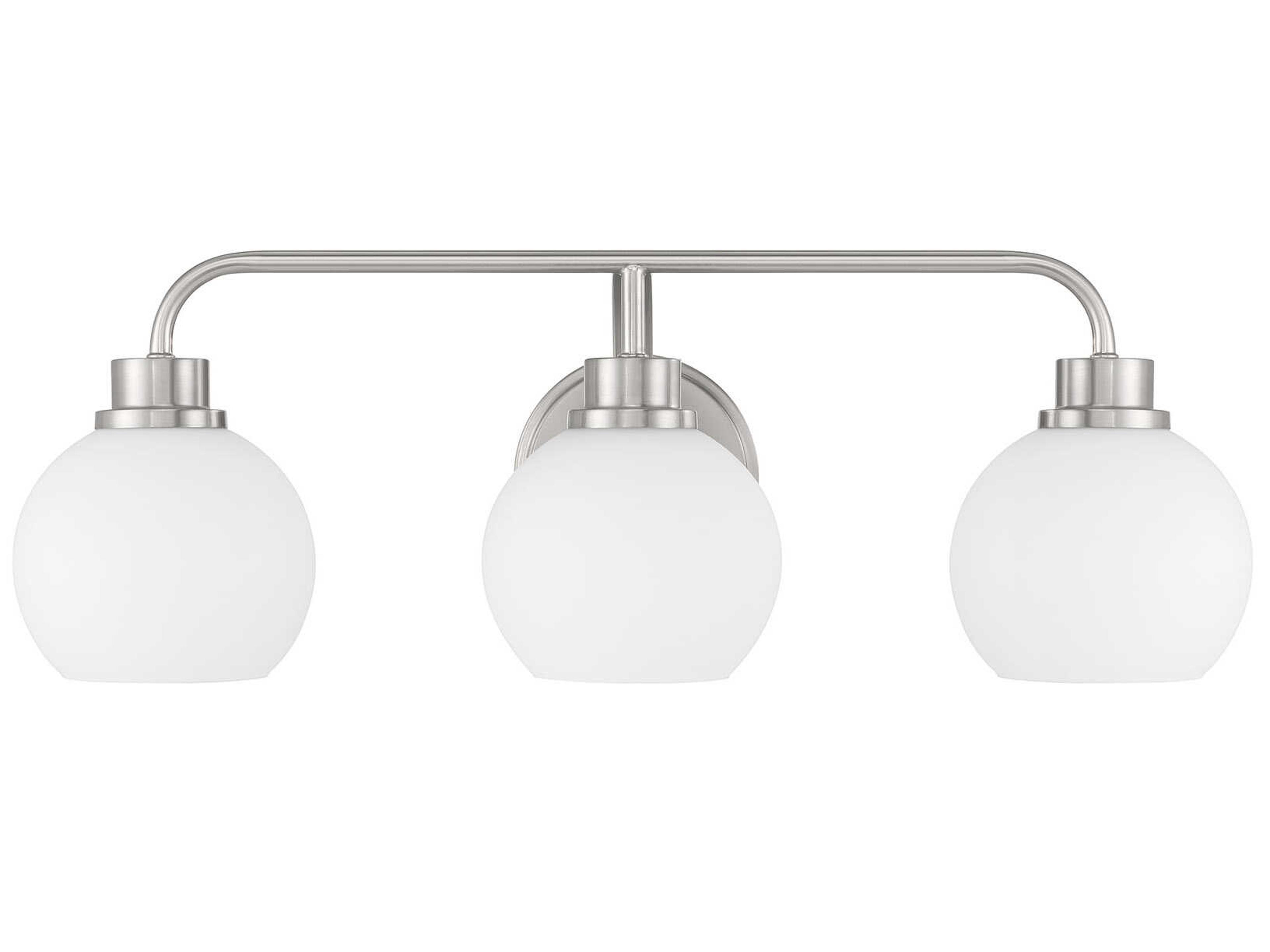 Savoy House Meridian 3-Light Brushed Nickel Vanity Light