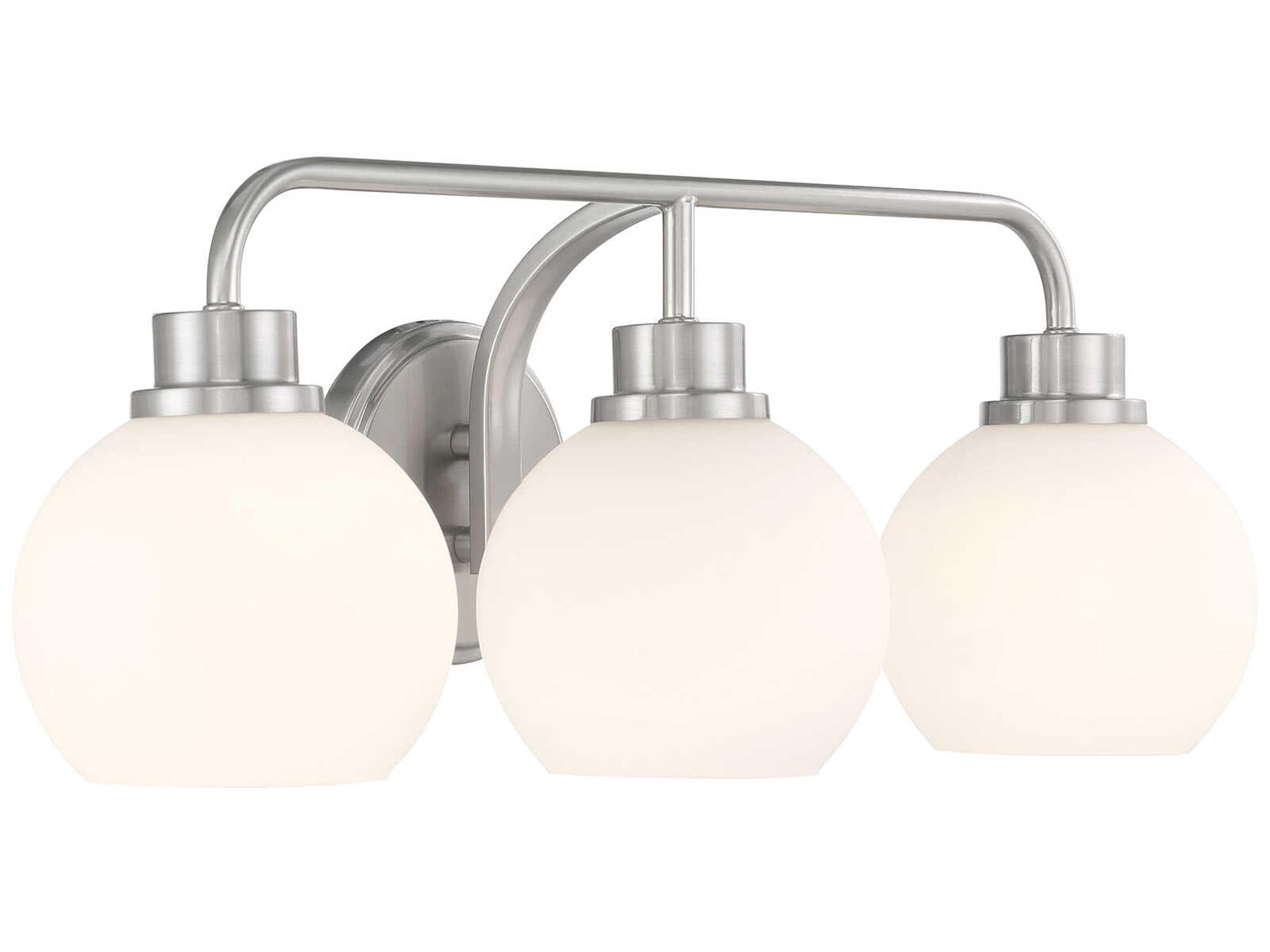 Savoy House Meridian 3-Light Brushed Nickel Vanity Light