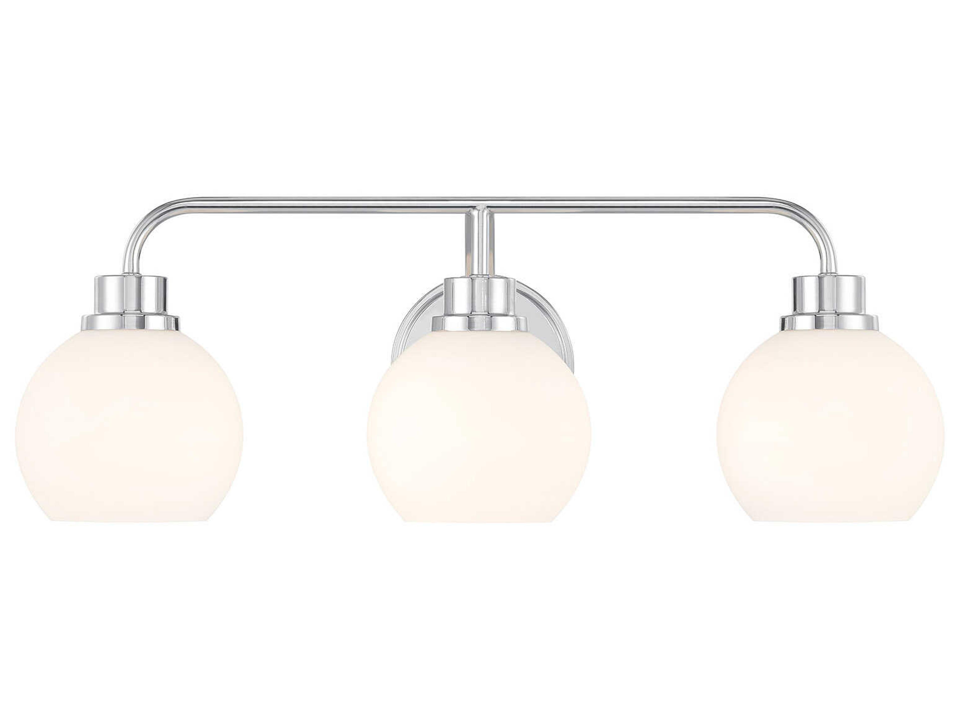 Meridian 3-Light Chrome Vanity Light