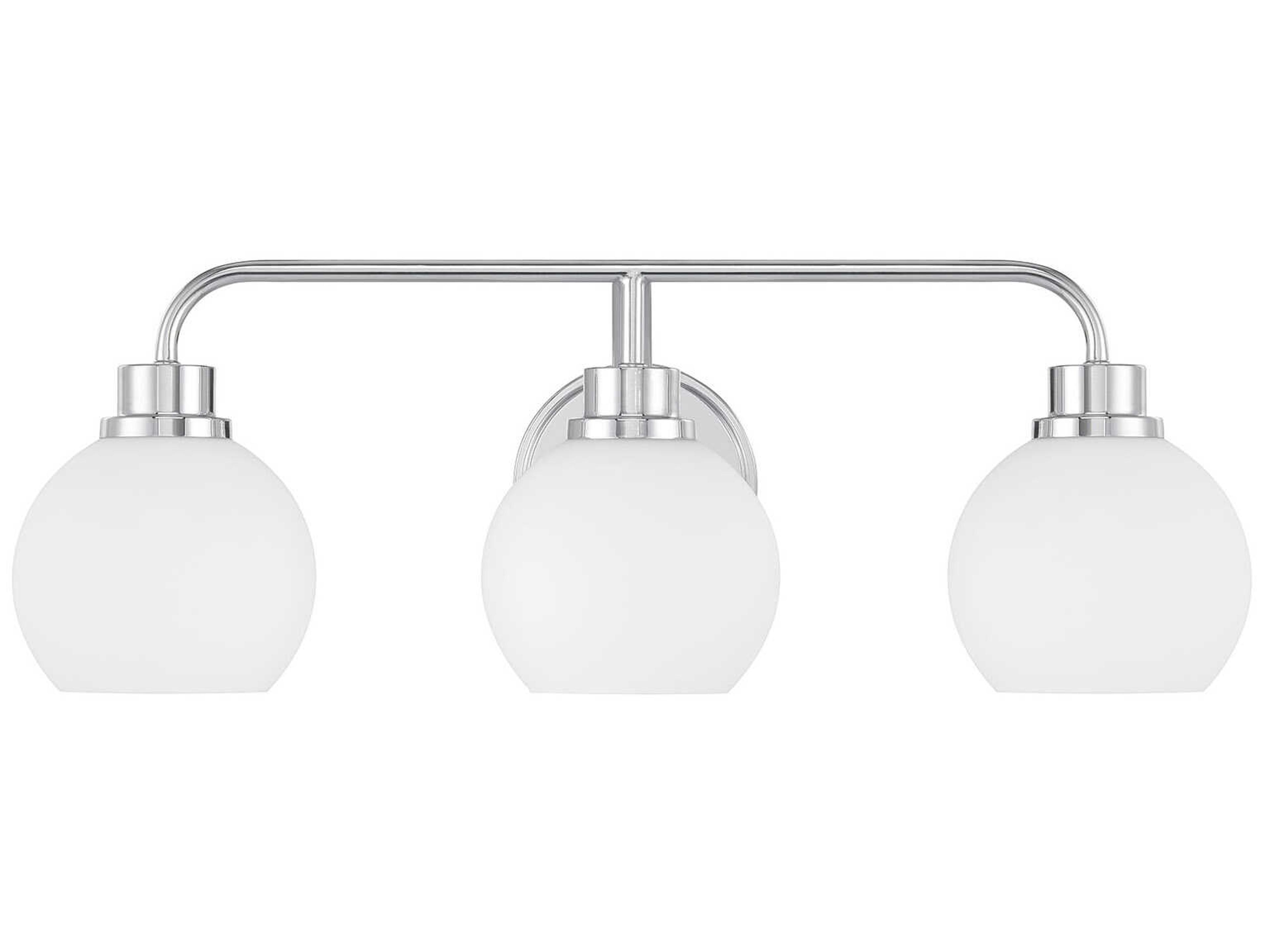 Savoy House Meridian 3-Light Chrome Vanity Light