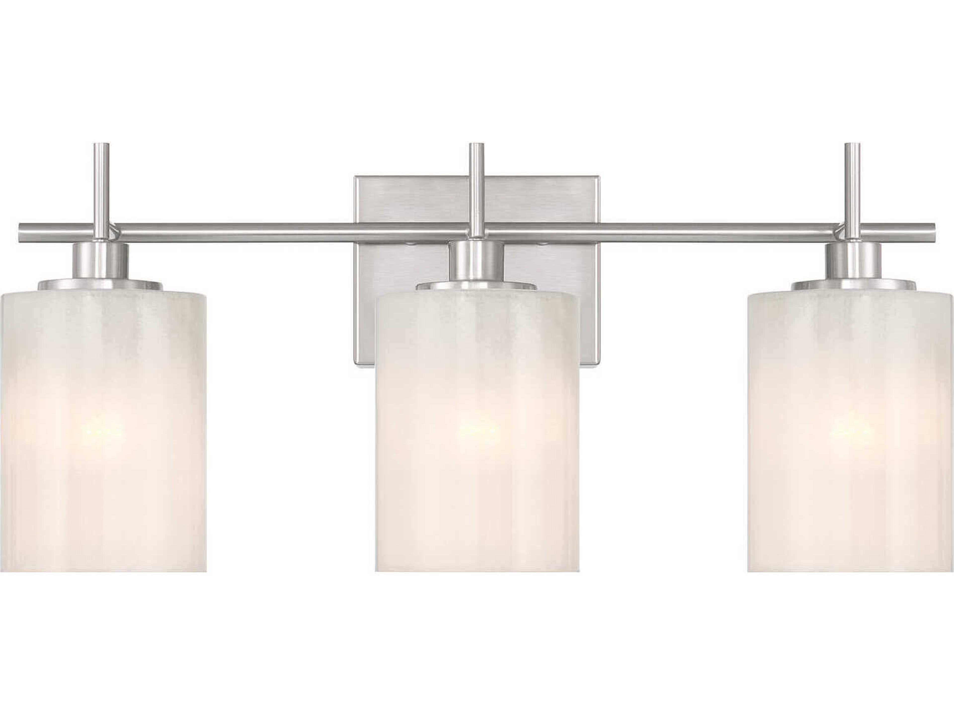 Meridian 3-Light Brushed Nickel Vanity Light