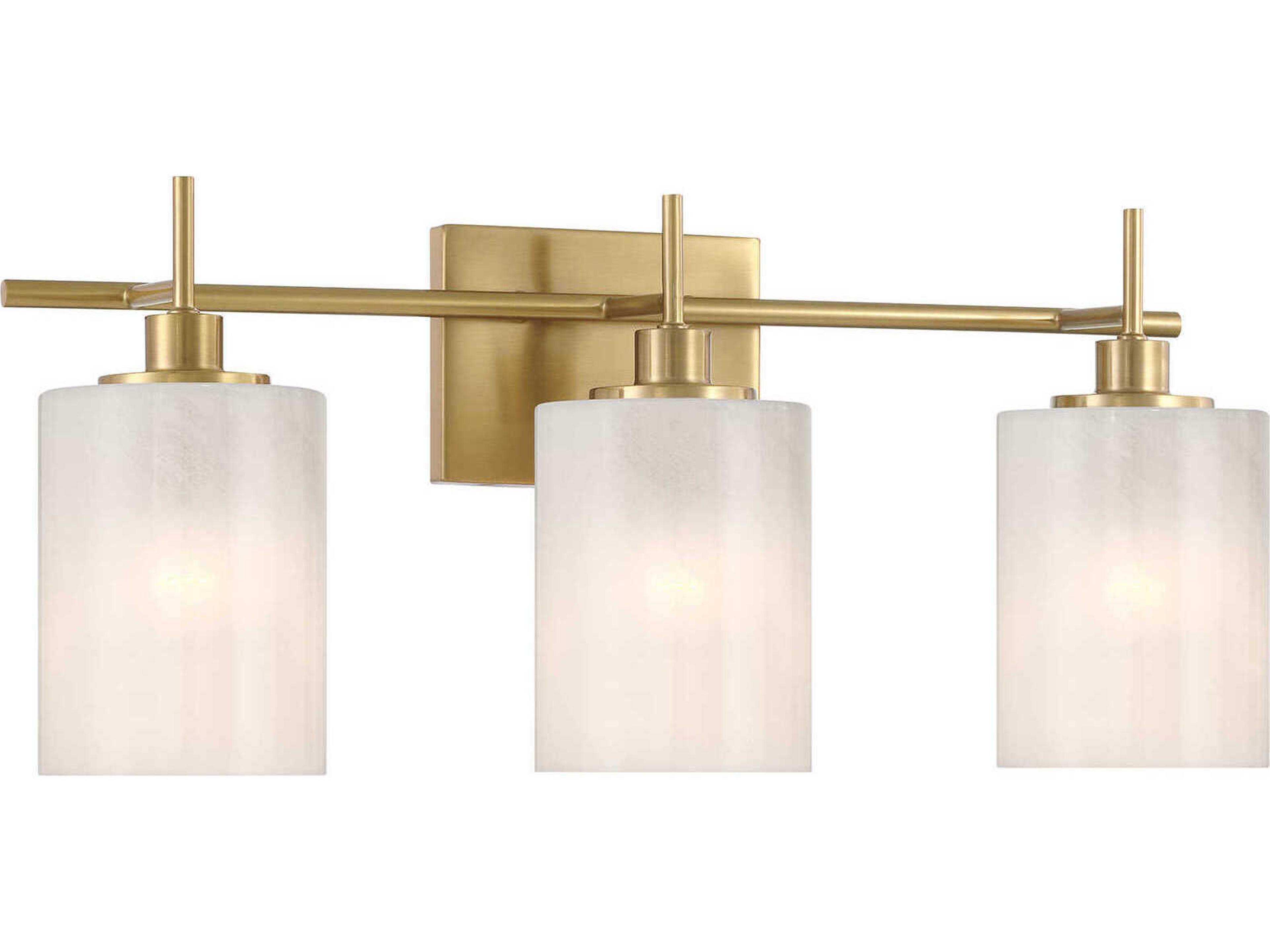 Savoy House Meridian 3-Light Natural Brass Vanity Light