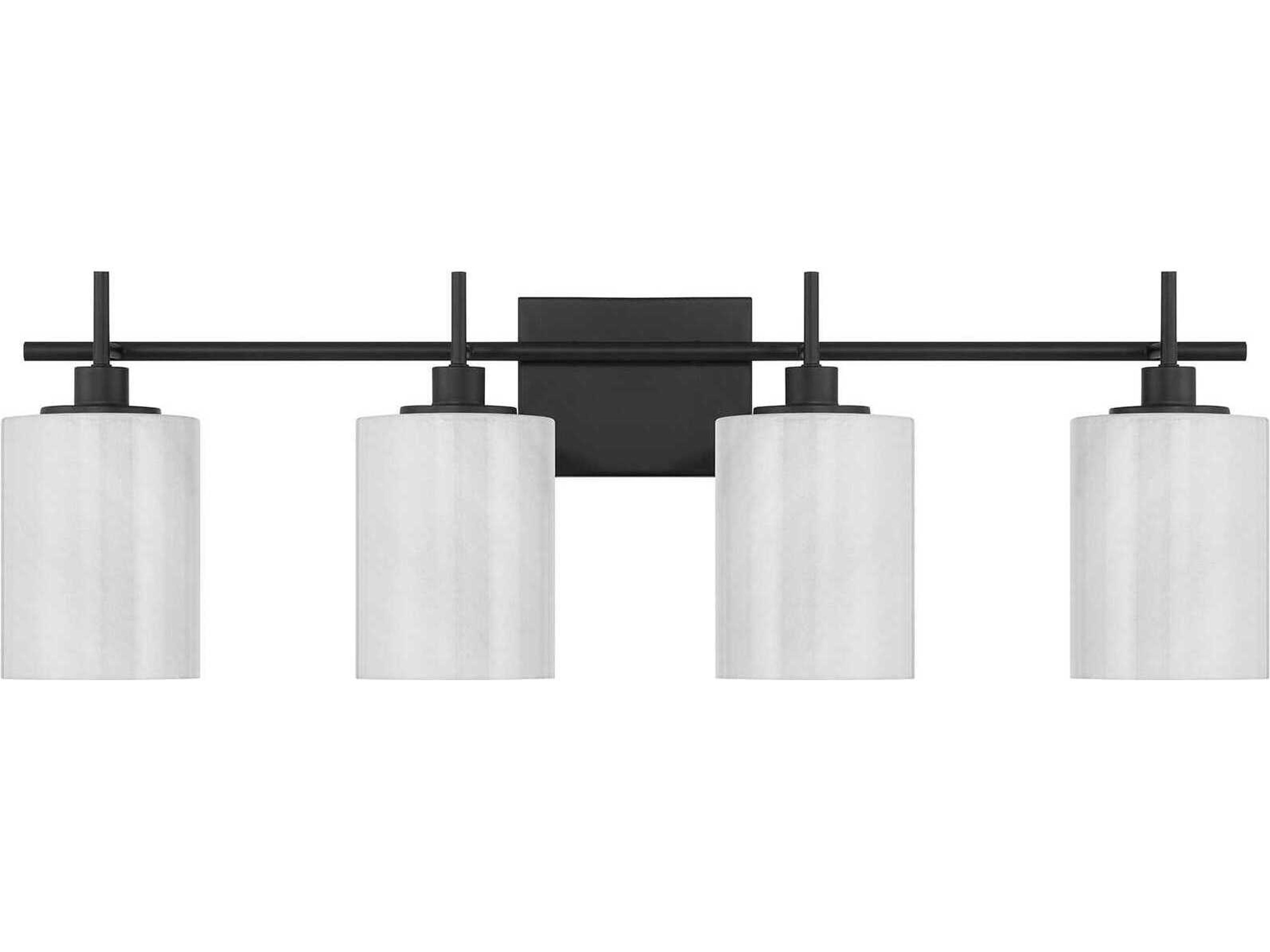 Savoy House Meridian 4-Light Matte Black Vanity Light
