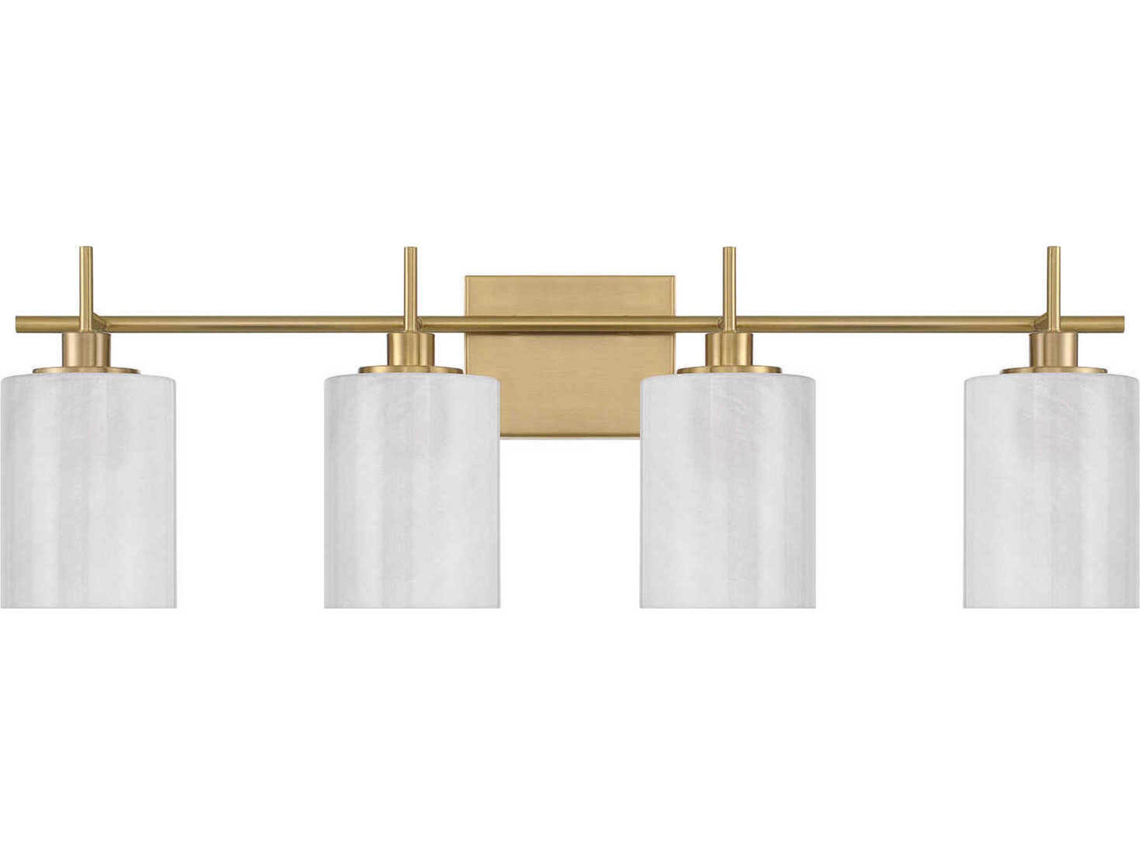 Savoy House Meridian 4-Light Natural Brass Vanity Light