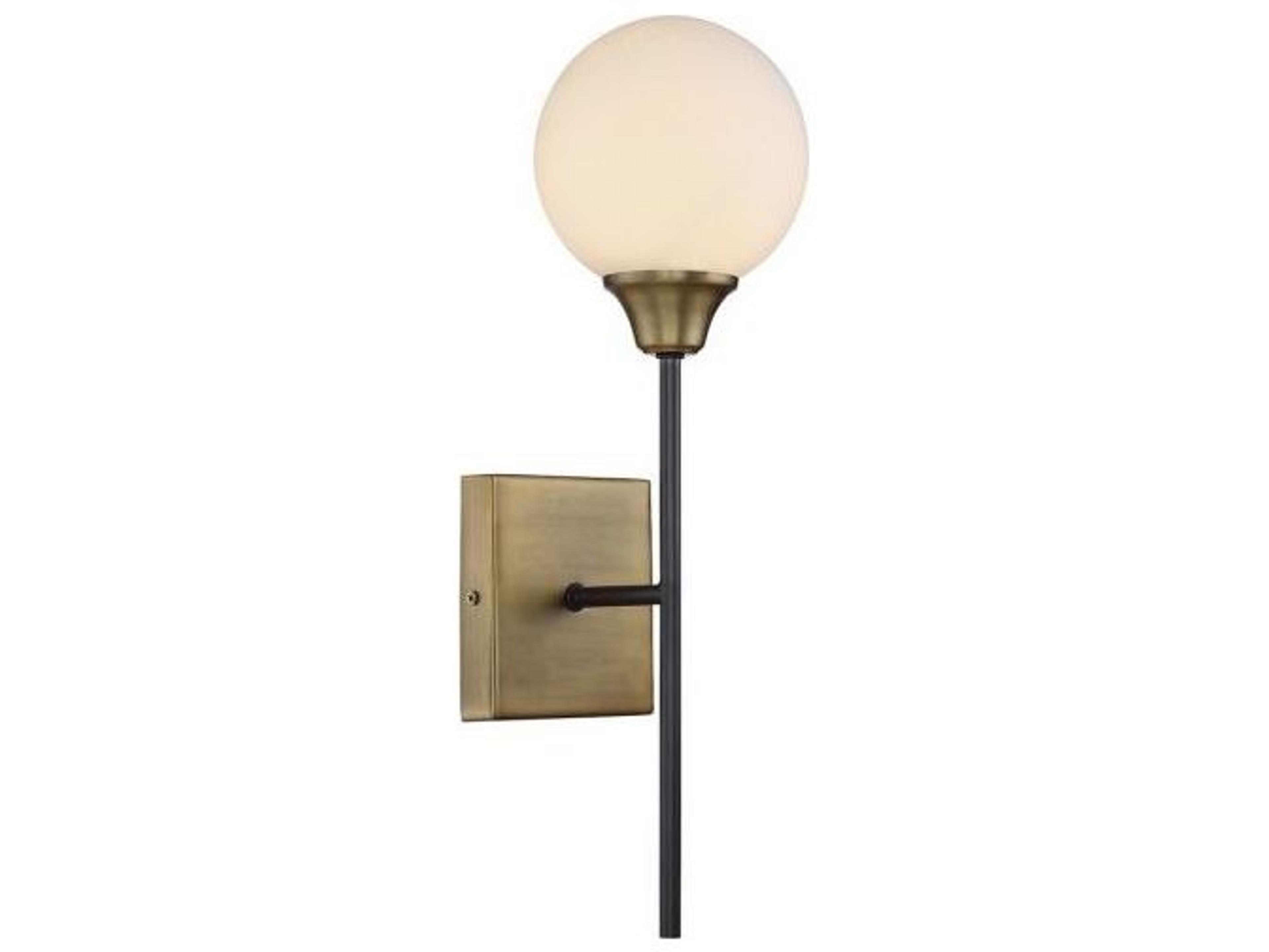 Savoy House Meridian 1-Light Oiled Rubbed Bronze Natural Brass Glass Wall Sconce