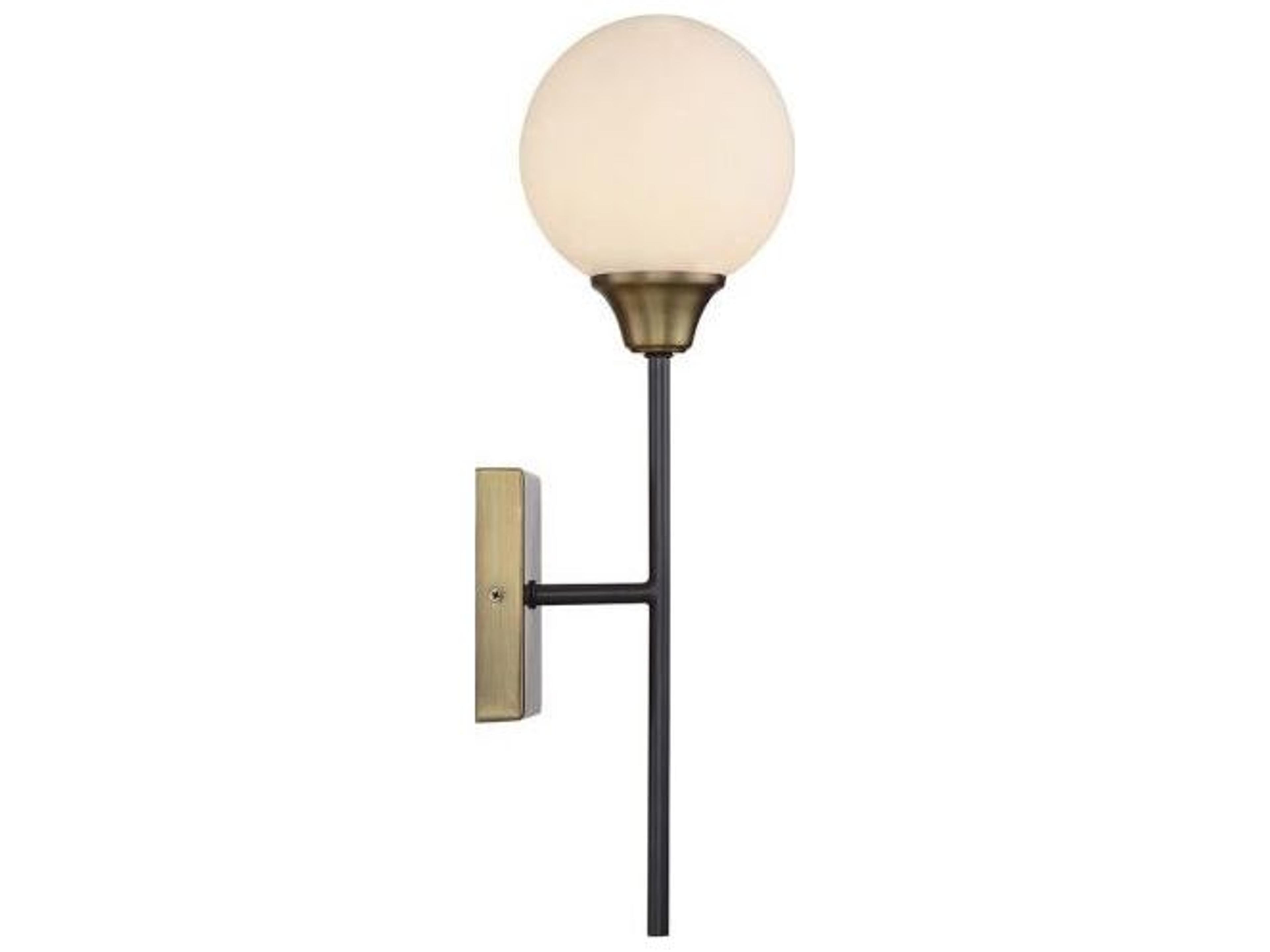 Savoy House Meridian 1-Light Oiled Rubbed Bronze Natural Brass Glass Wall Sconce