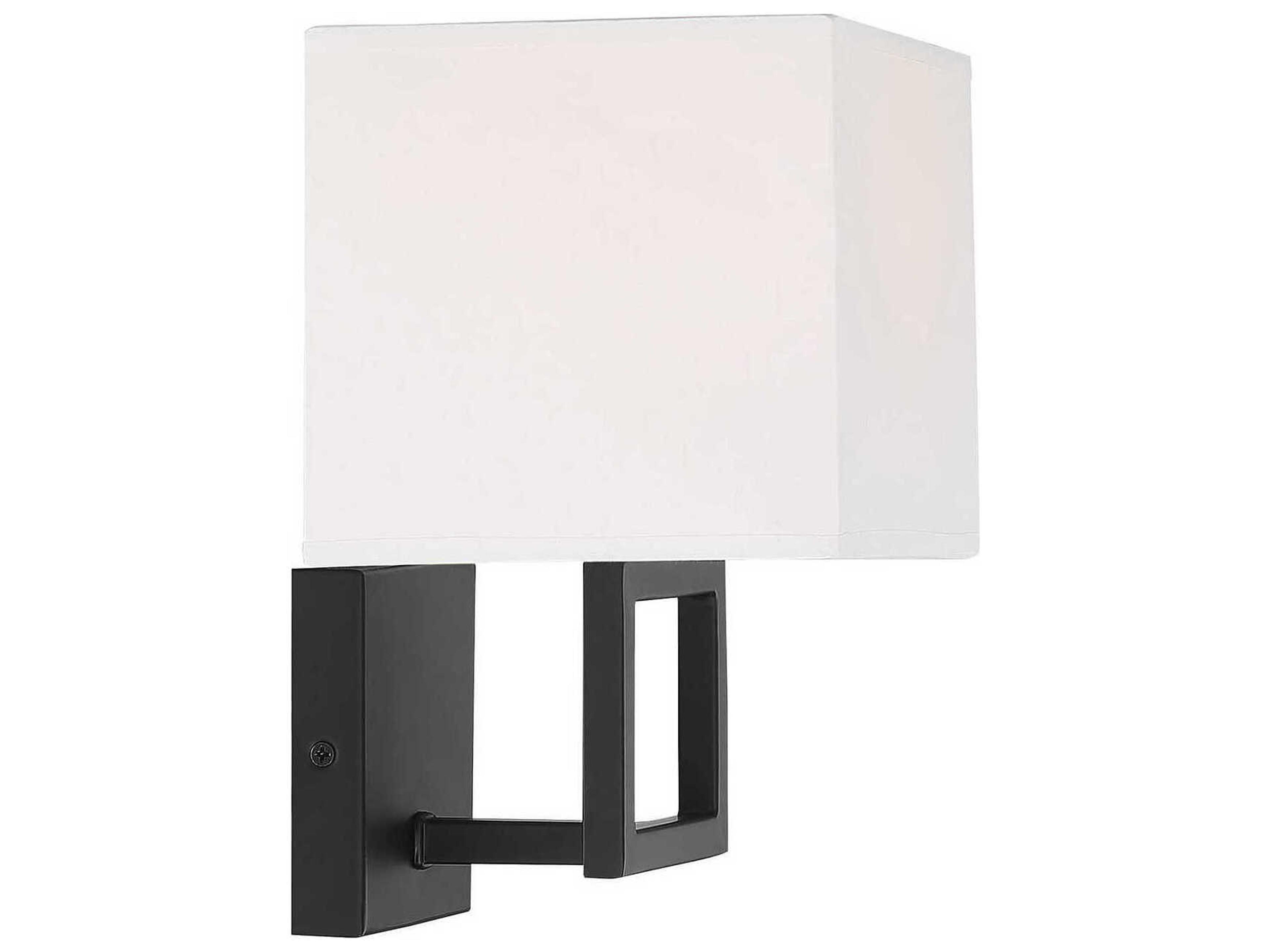 Savoy House Meridian 1-Light Matte Black Wall Sconce
