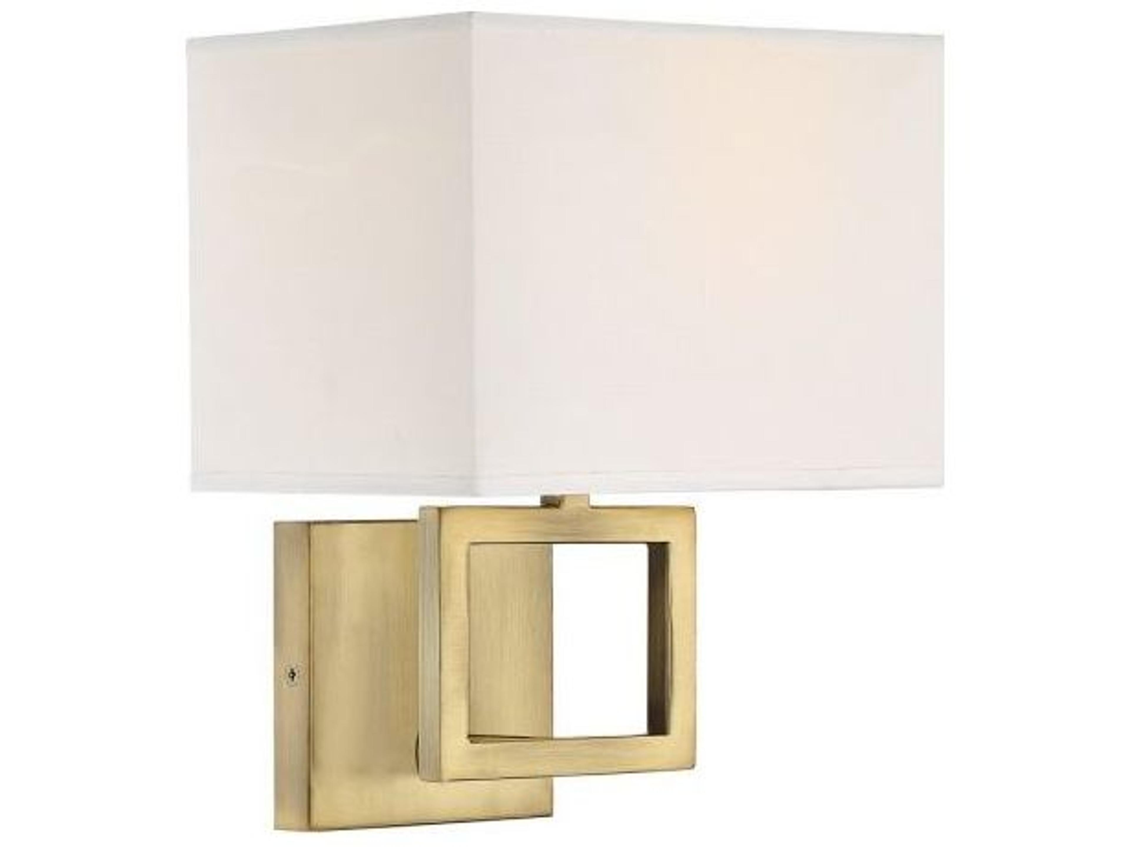 Savoy House Meridian 1-Light Natural Brass Wall Sconce