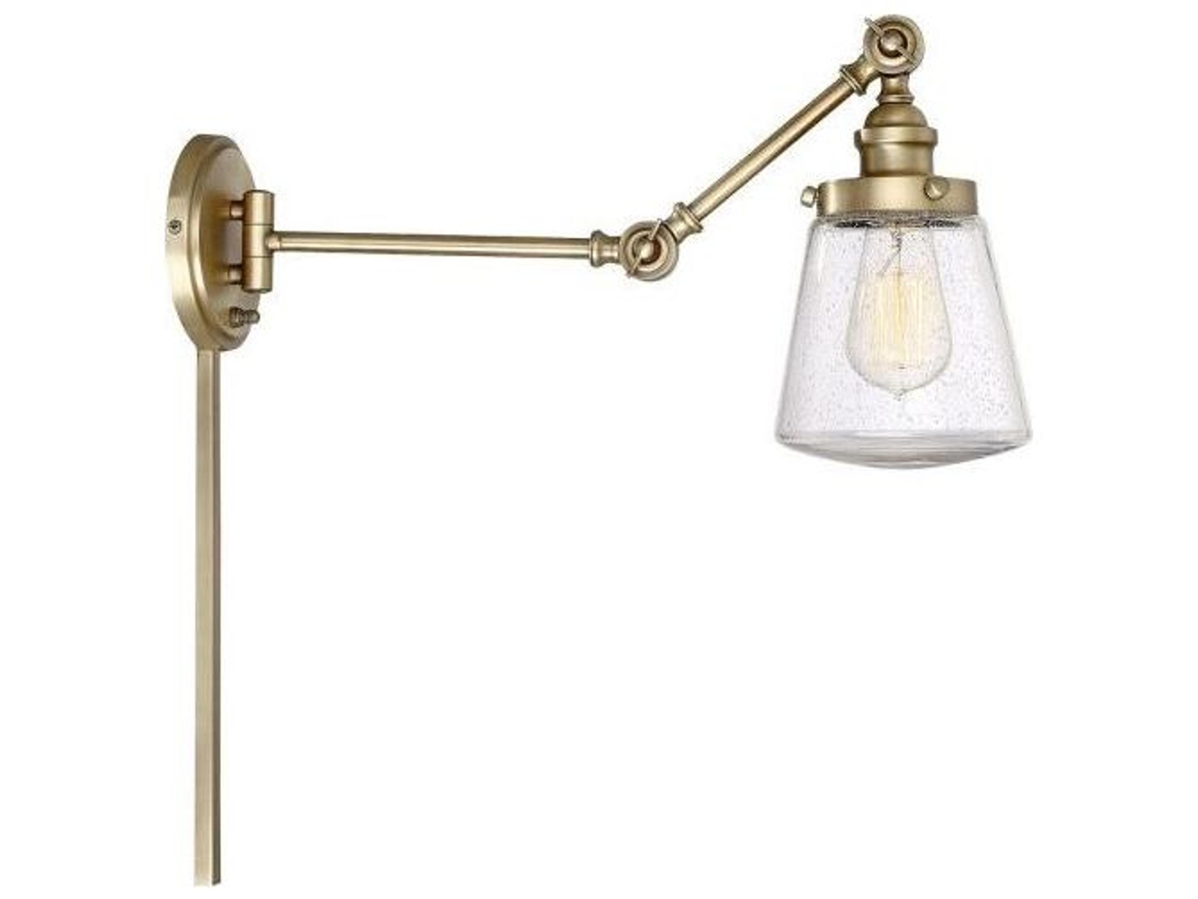 Savoy House Meridian 1-Light Natural Brass Wall Sconce