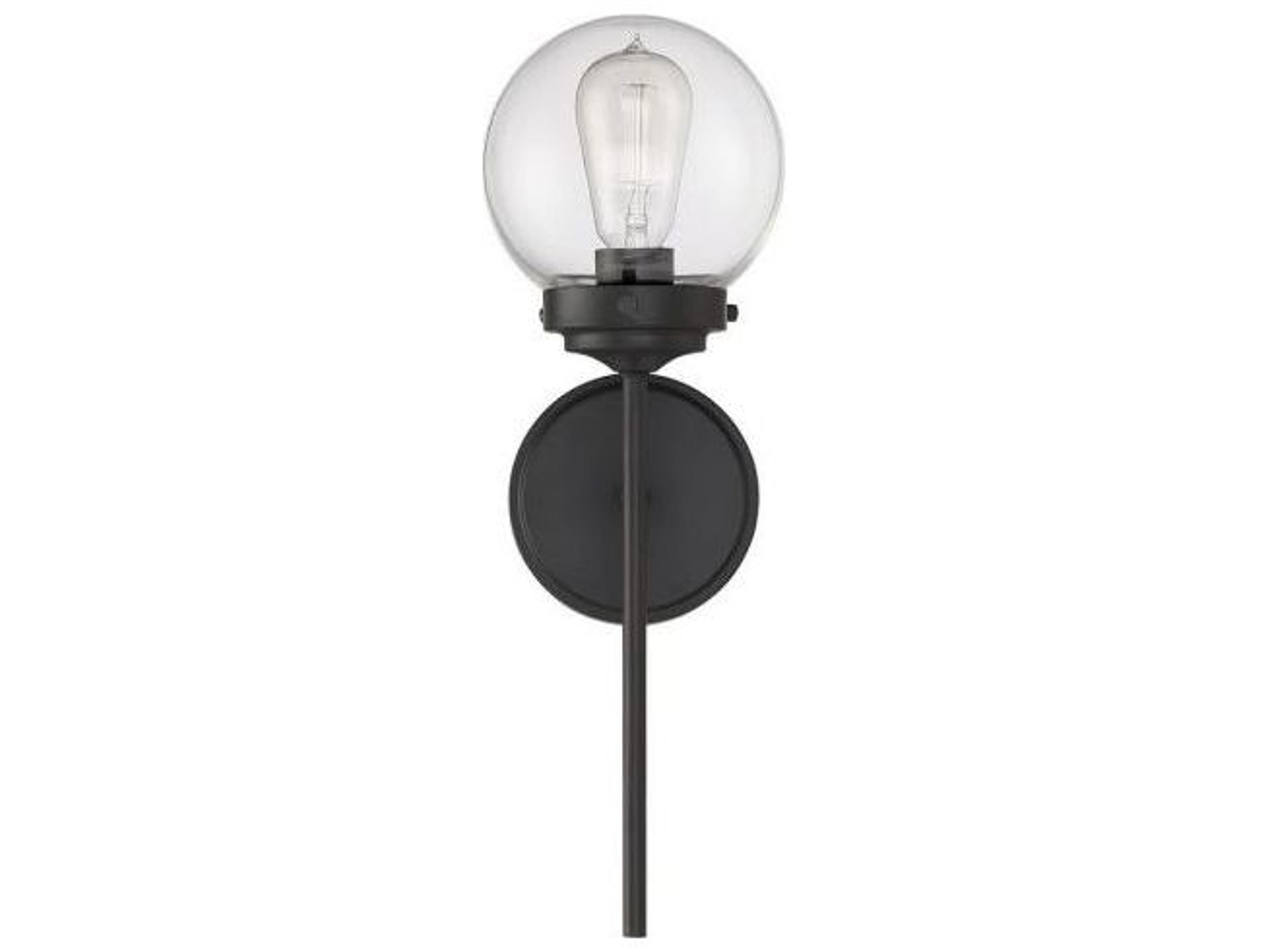 Savoy House Meridian 1-Light Oil Rubbed Bronze Glass Wall Sconce