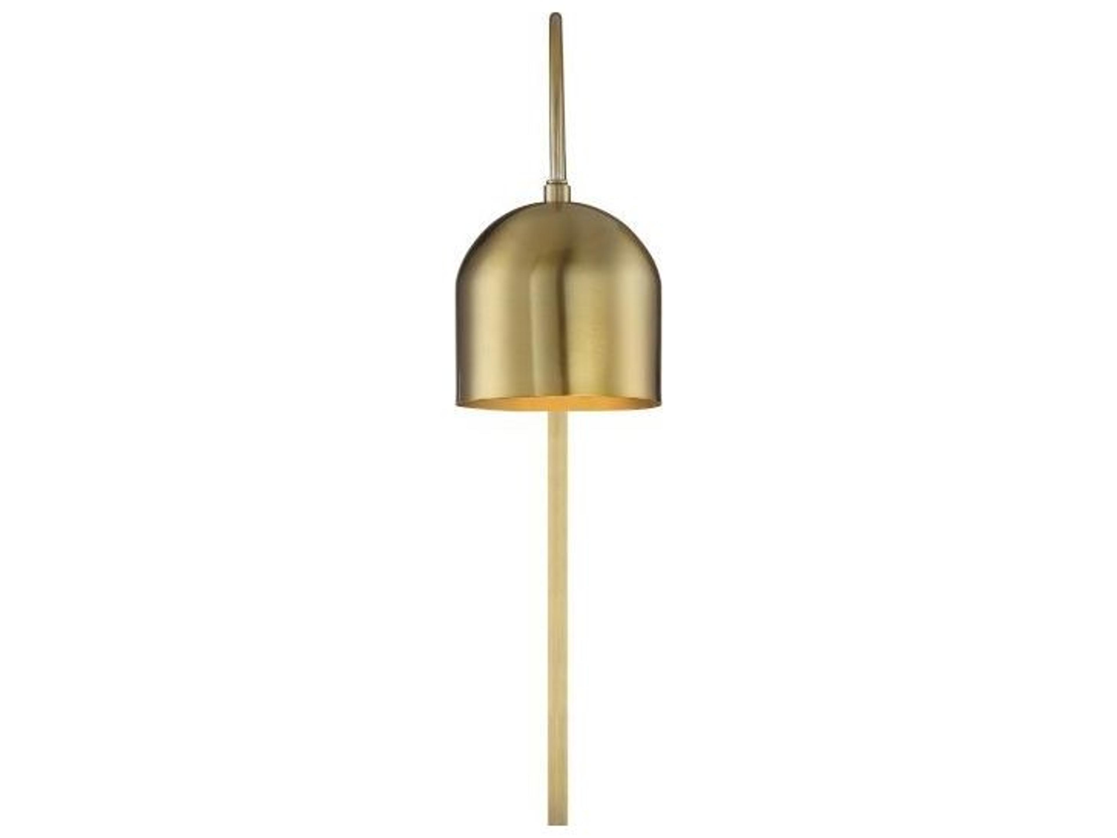 Savoy House Meridian 1-Light Natural Brass Wall Sconce