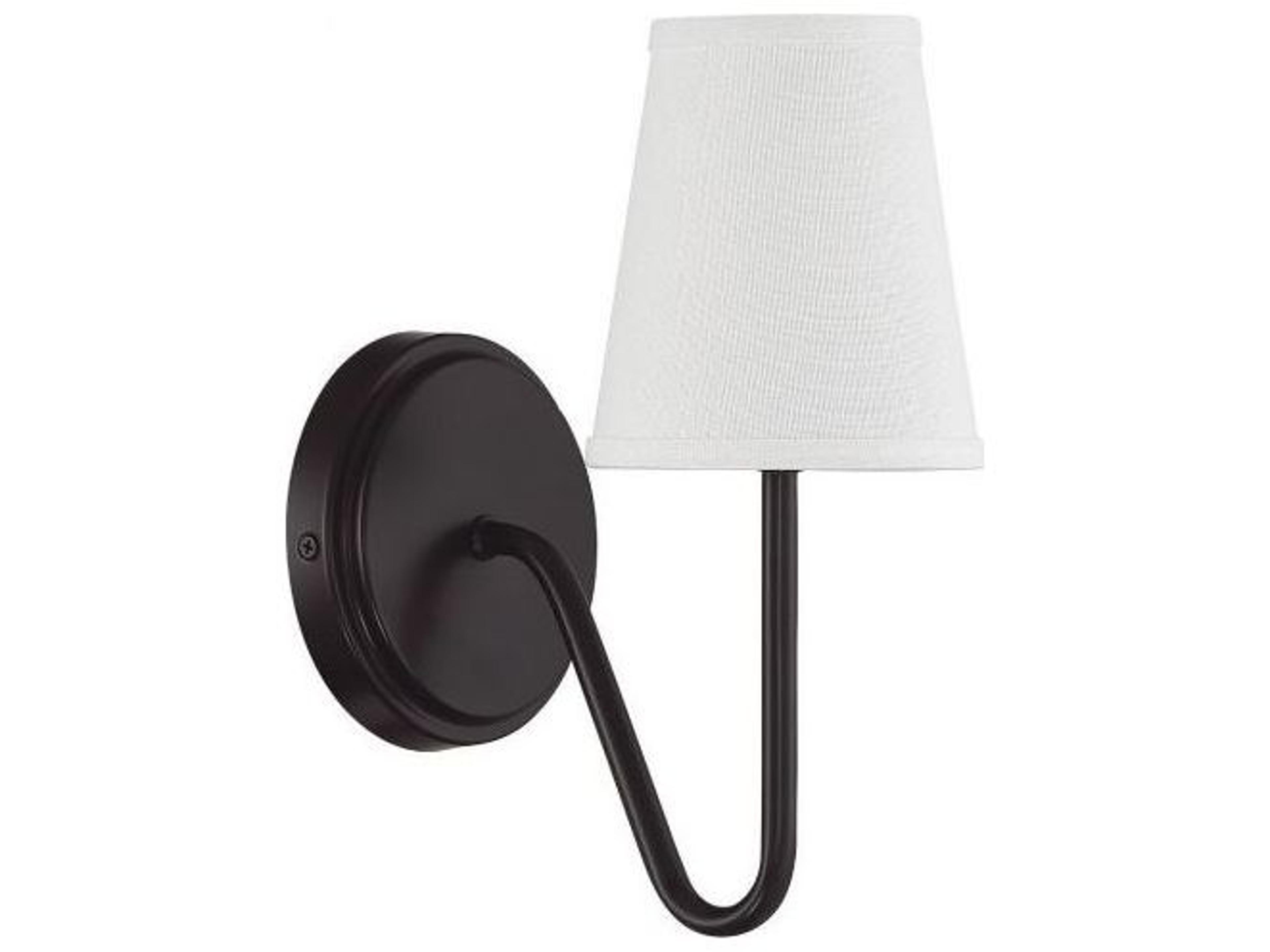 Savoy House Meridian 1-Light Oil Rubbed Bronze Glass Wall Sconce