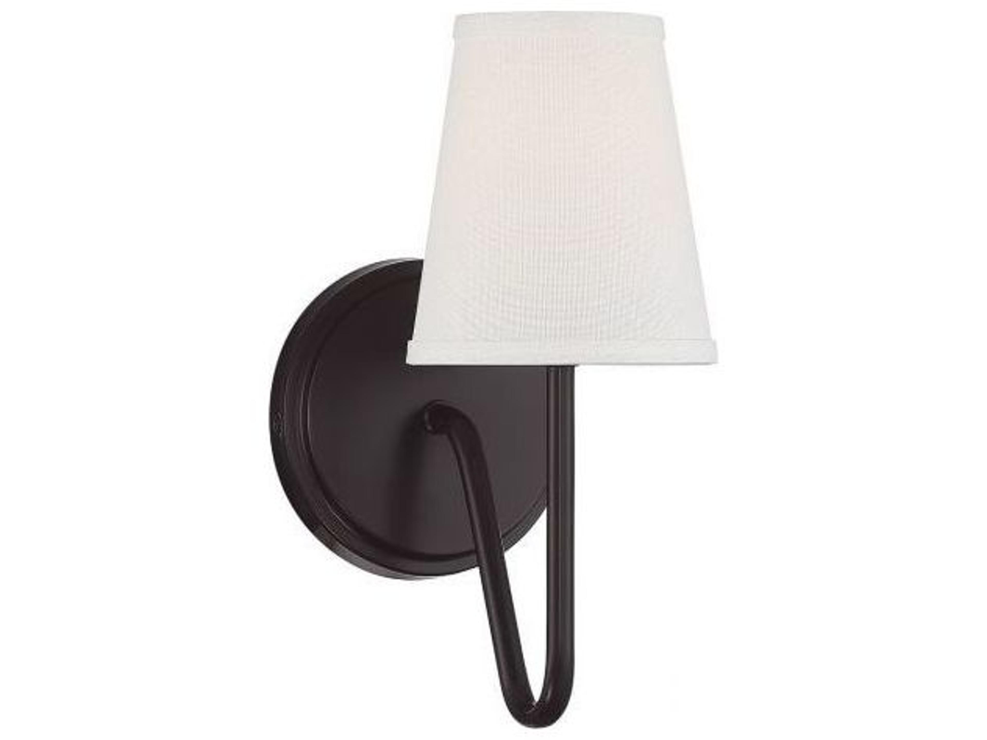 Savoy House Meridian 1-Light Oil Rubbed Bronze Glass Wall Sconce