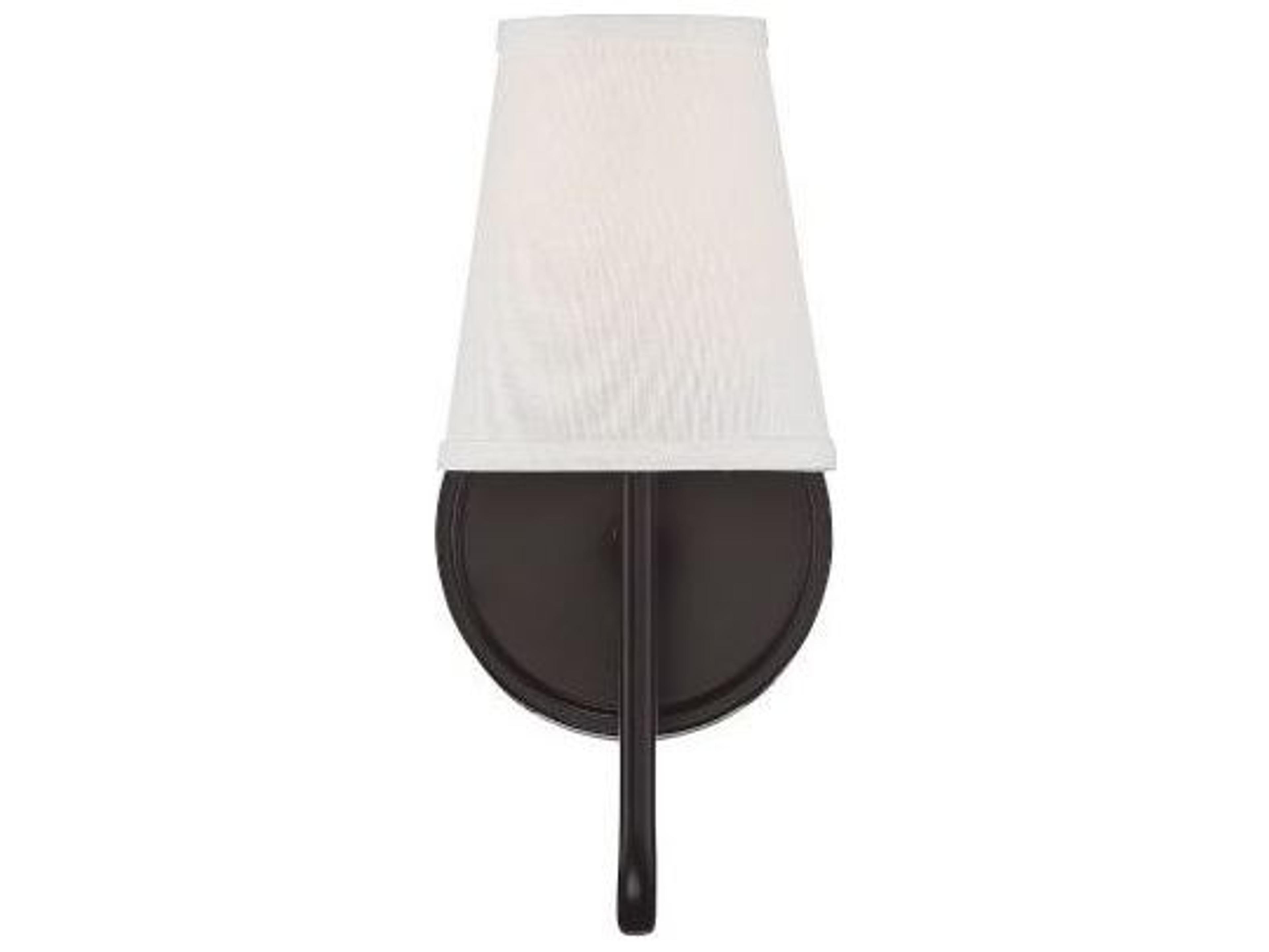 Savoy House Meridian 1-Light Oil Rubbed Bronze Glass Wall Sconce