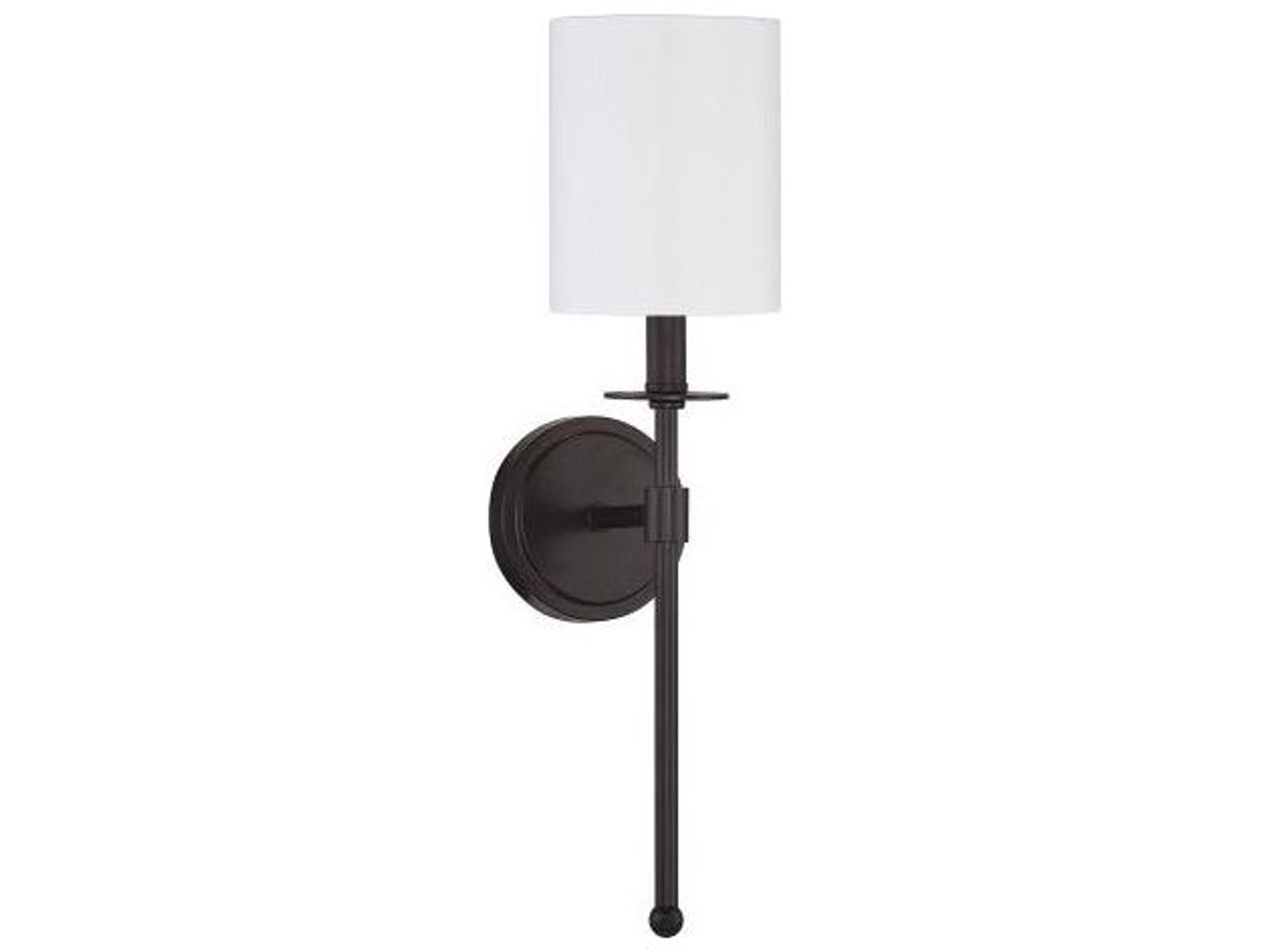 Savoy House Meridian 1-Light Oil Rubbed Bronze Glass Wall Sconce