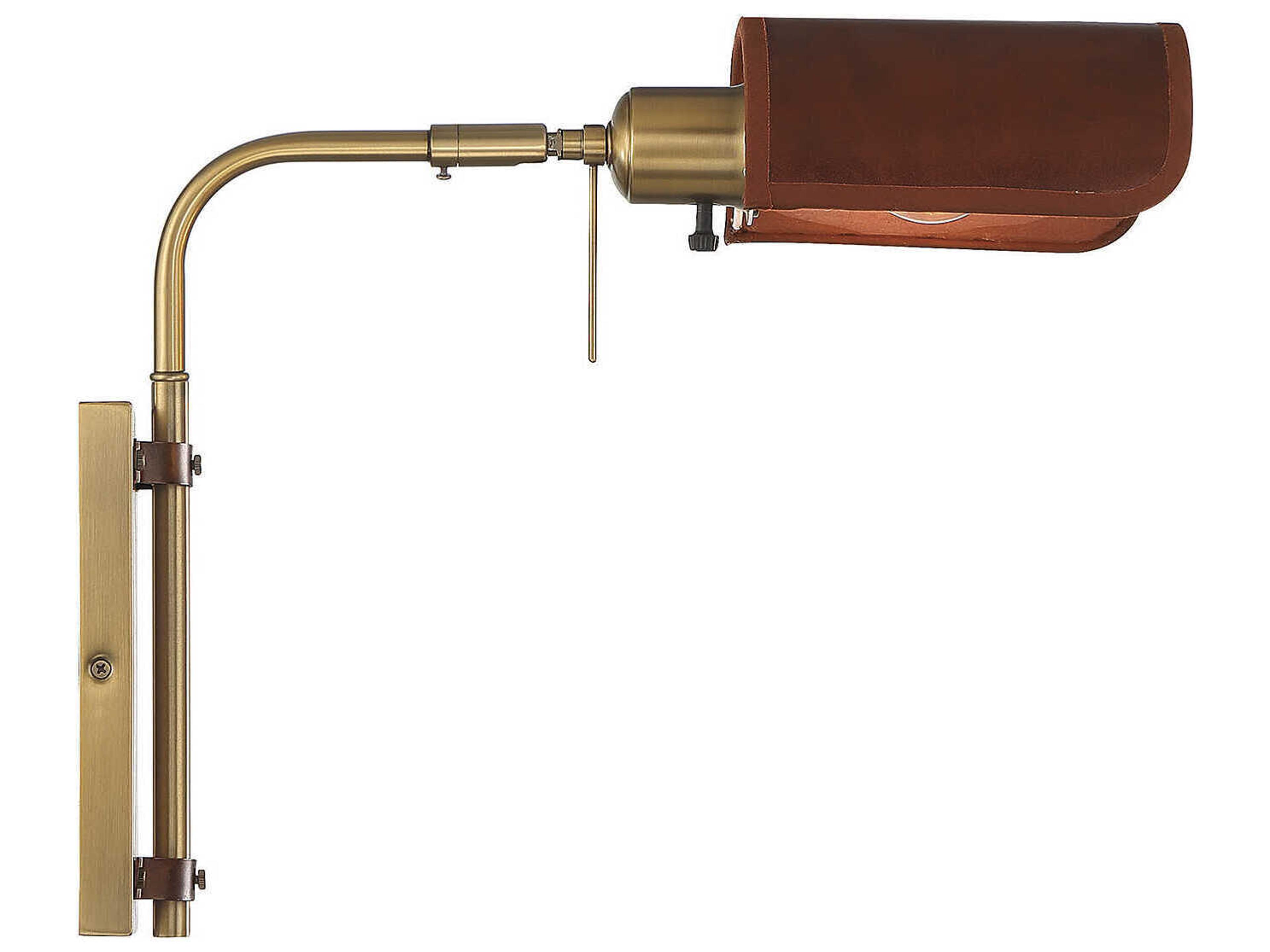 Savoy House Meridian 1-Light Natural Brass Wall Sconce