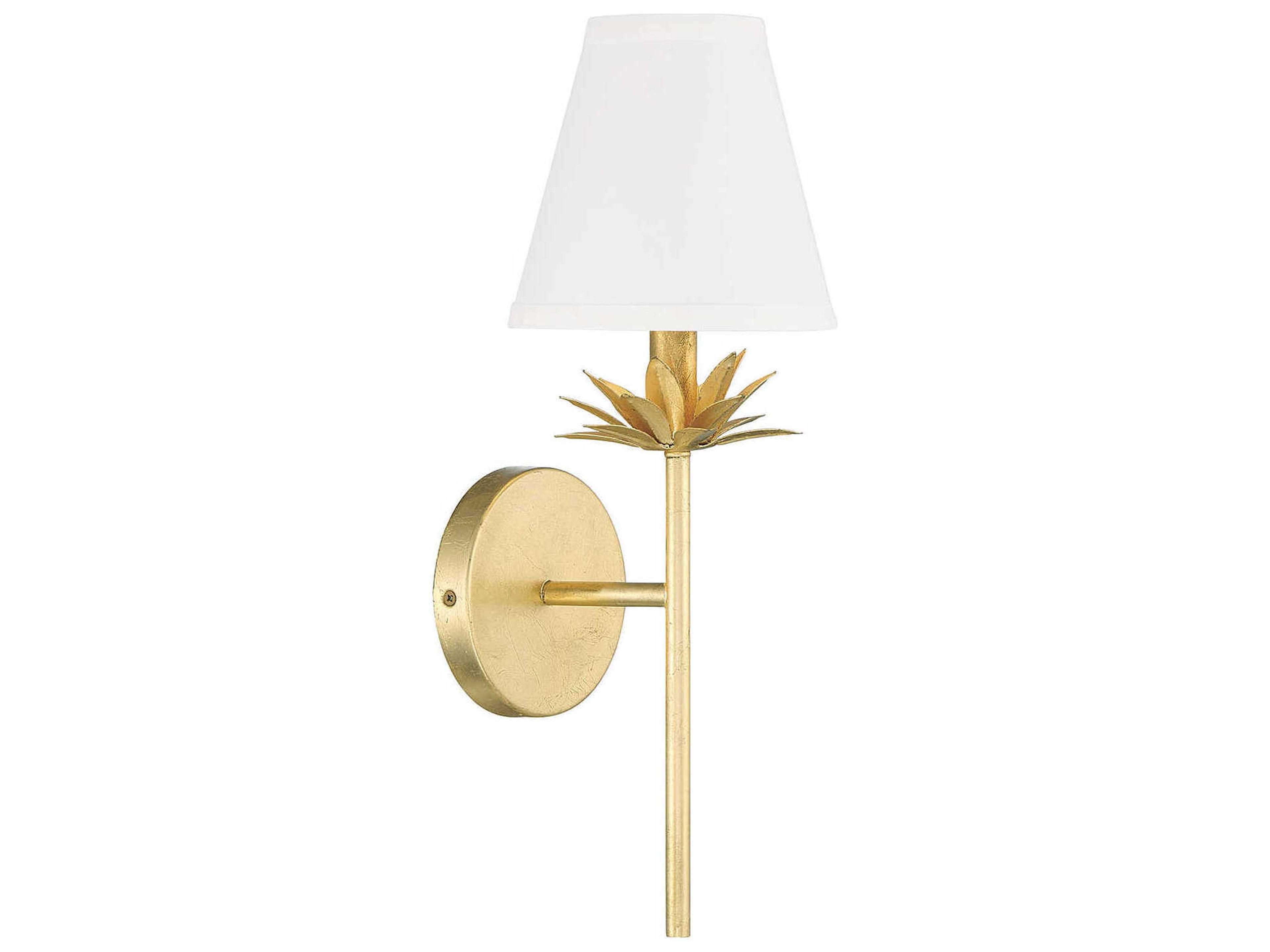 Savoy House Meridian 1-Light True Gold Wall Sconce
