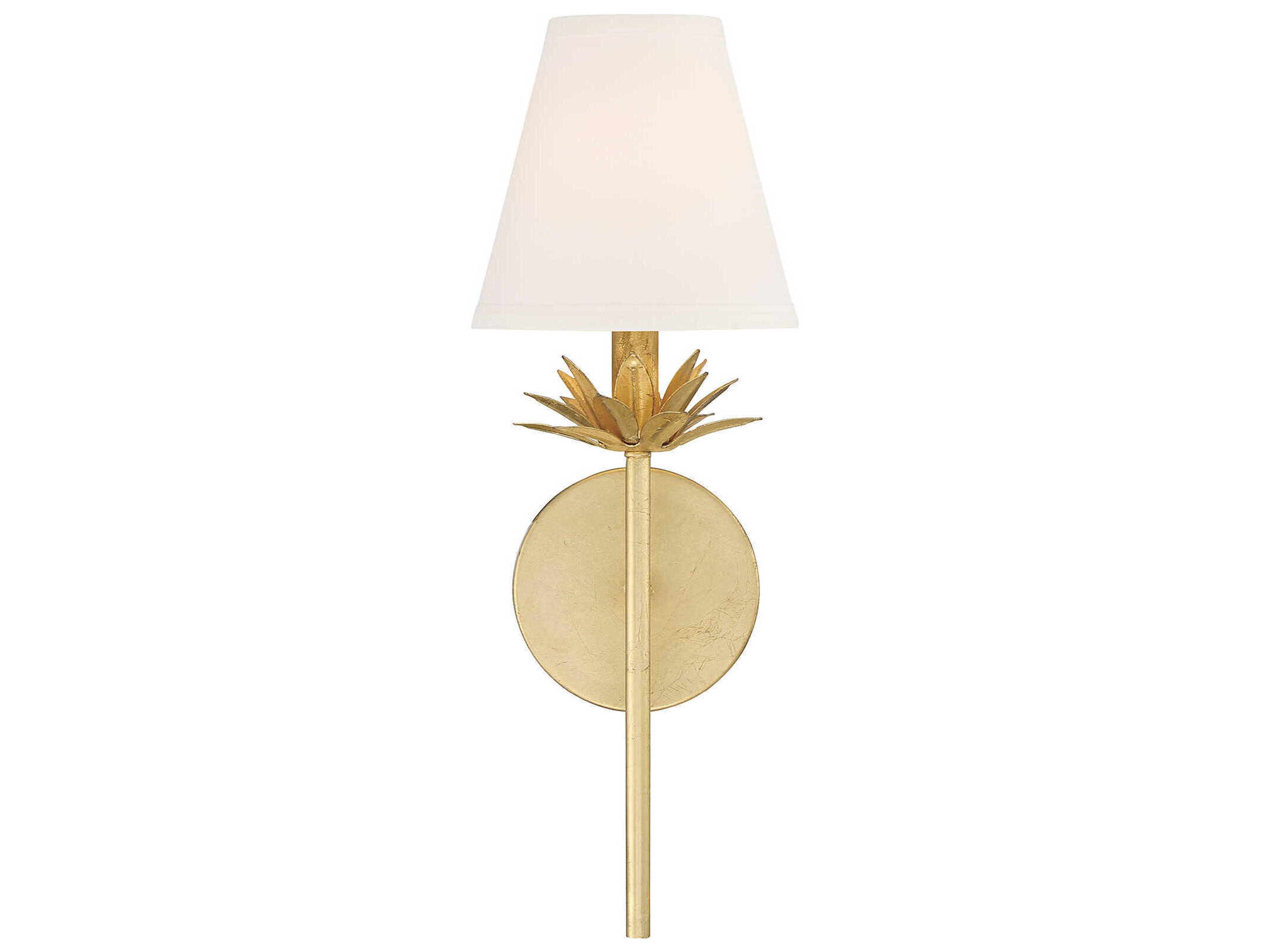 Savoy House Meridian 1-Light True Gold Wall Sconce