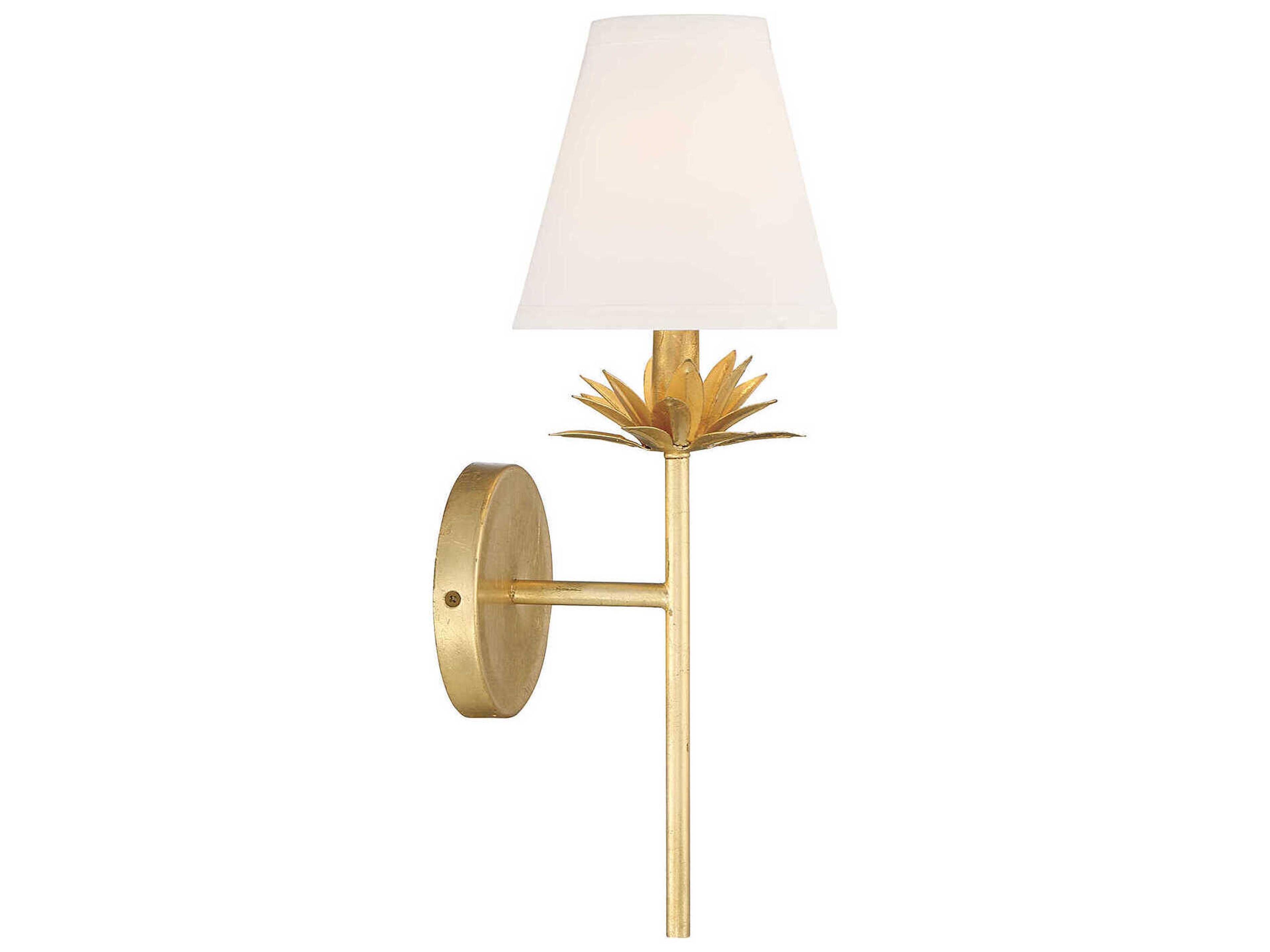 Savoy House Meridian 1-Light True Gold Wall Sconce