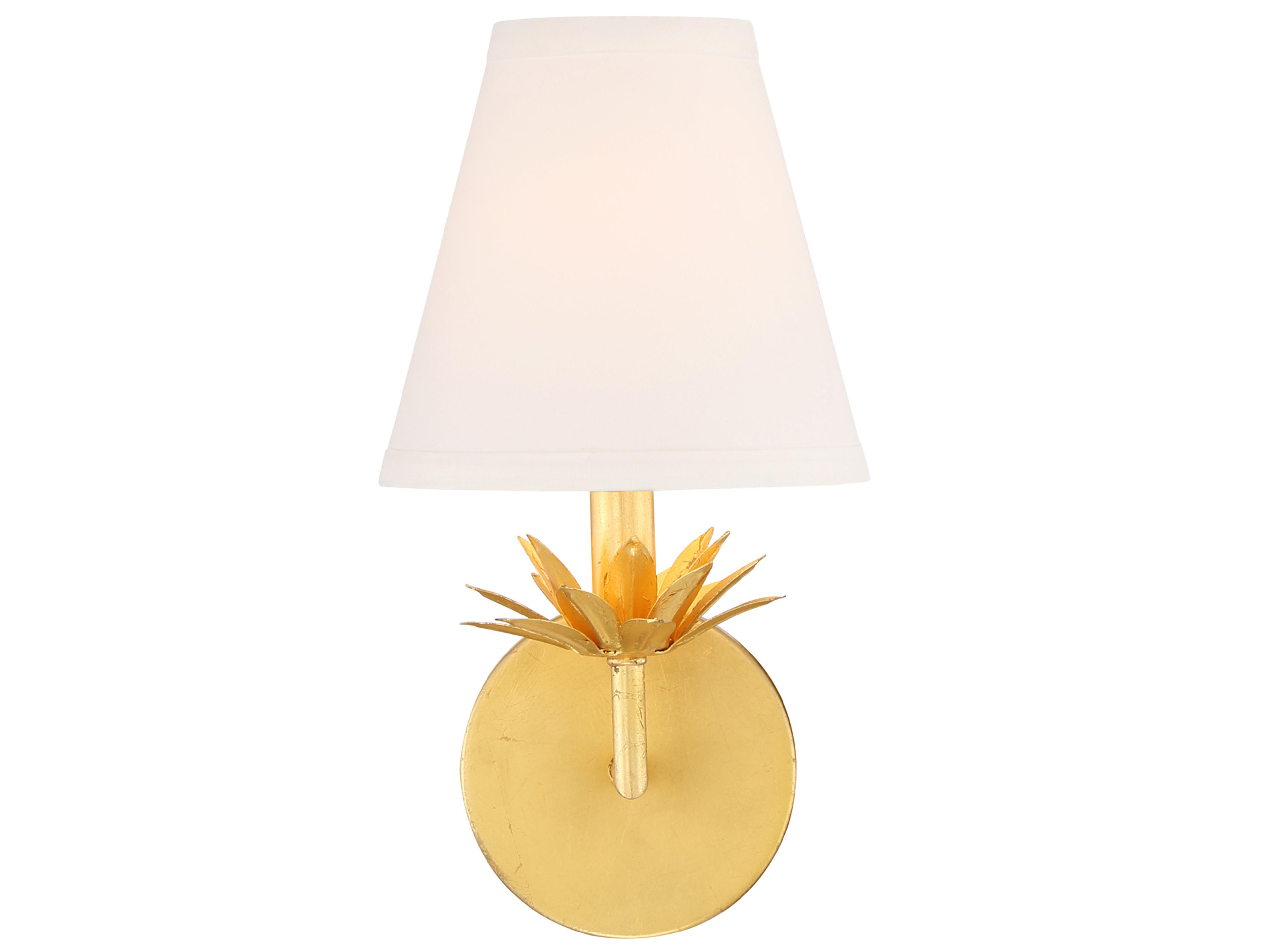 Savoy House Meridian 1-Light True Gold Wall Sconce