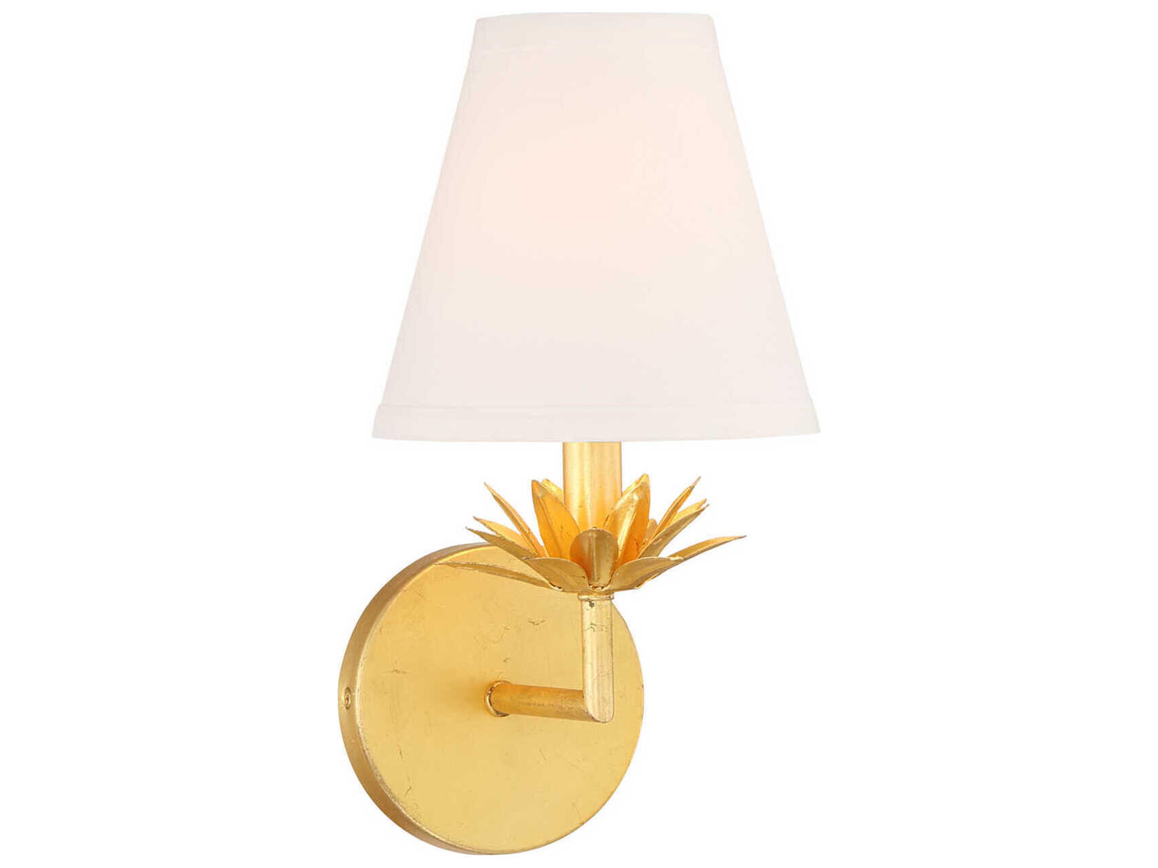 Savoy House Meridian 1-Light True Gold Wall Sconce
