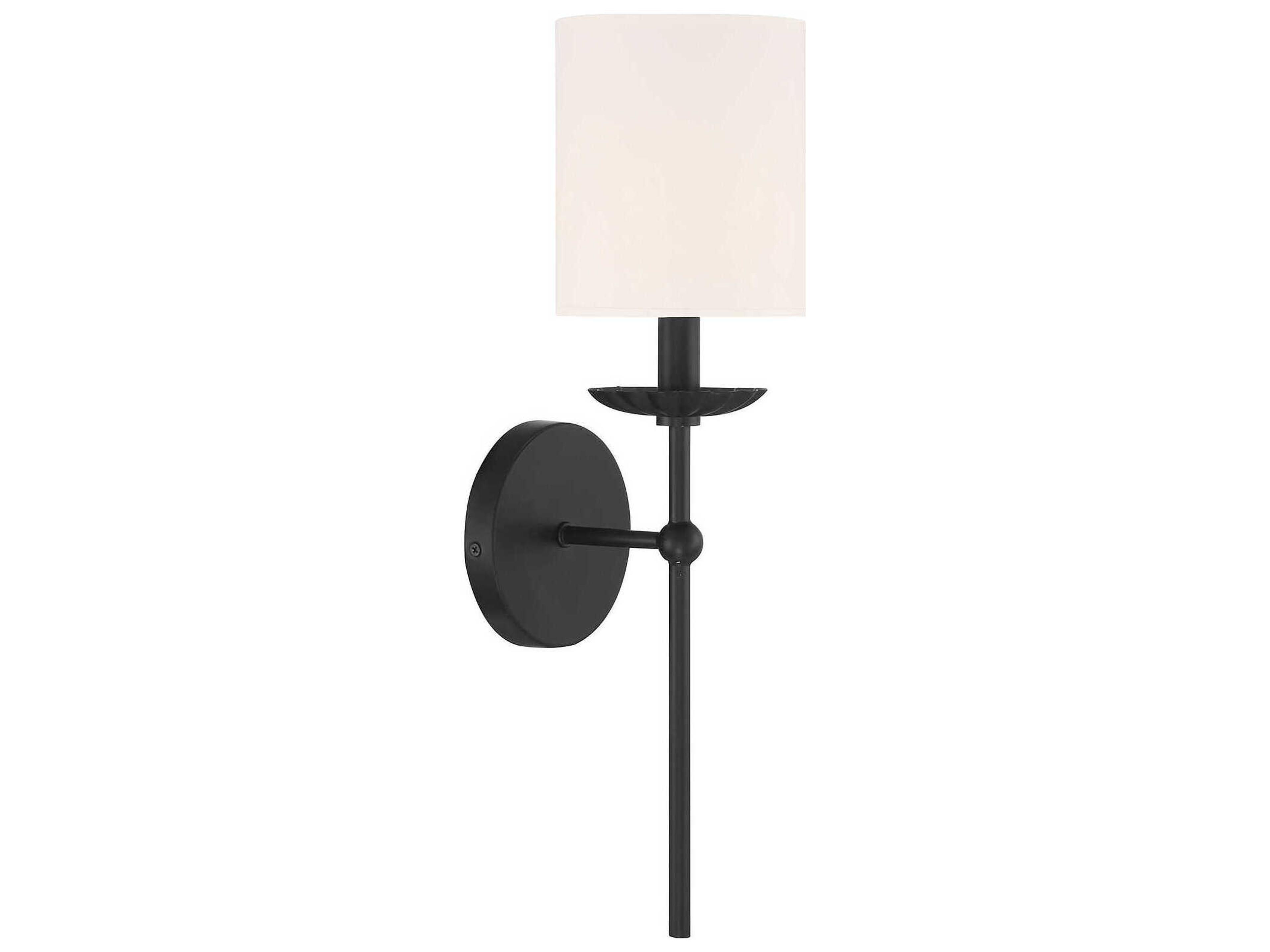 Meridian 1-Light Matte Black Wall Sconce