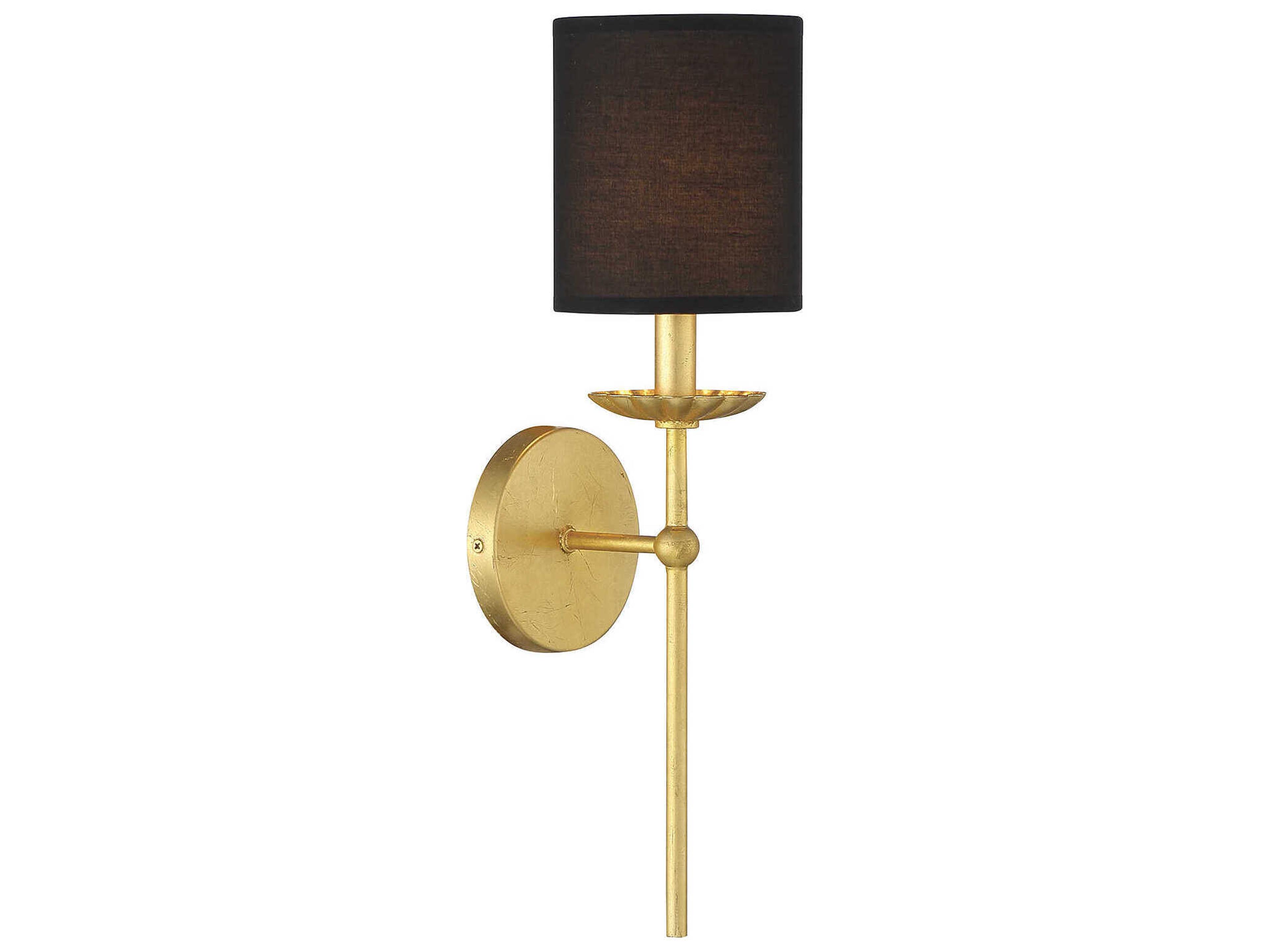 Meridian 1-Light True Gold Wall Sconce