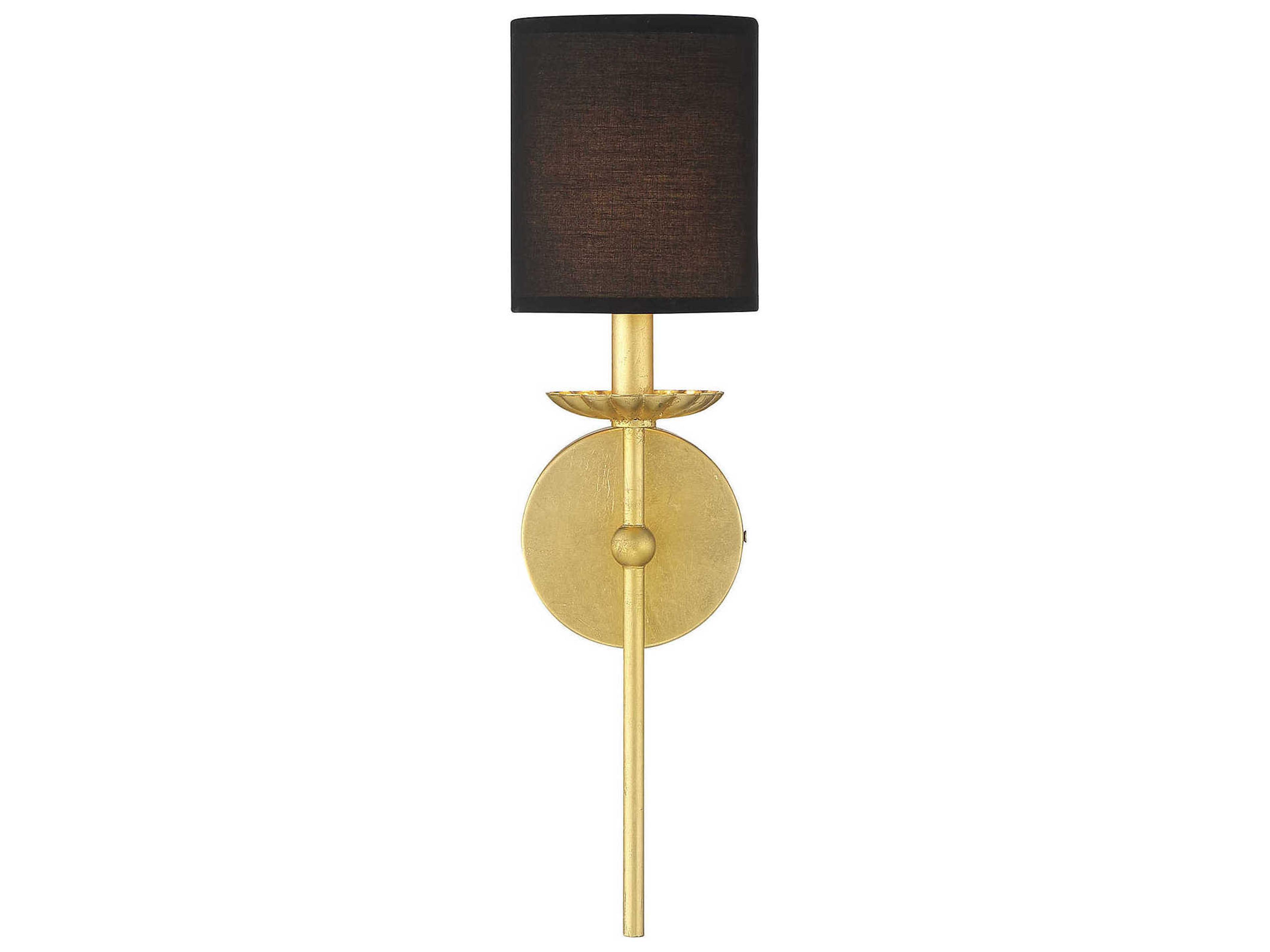 Savoy House Meridian 1-Light True Gold Wall Sconce
