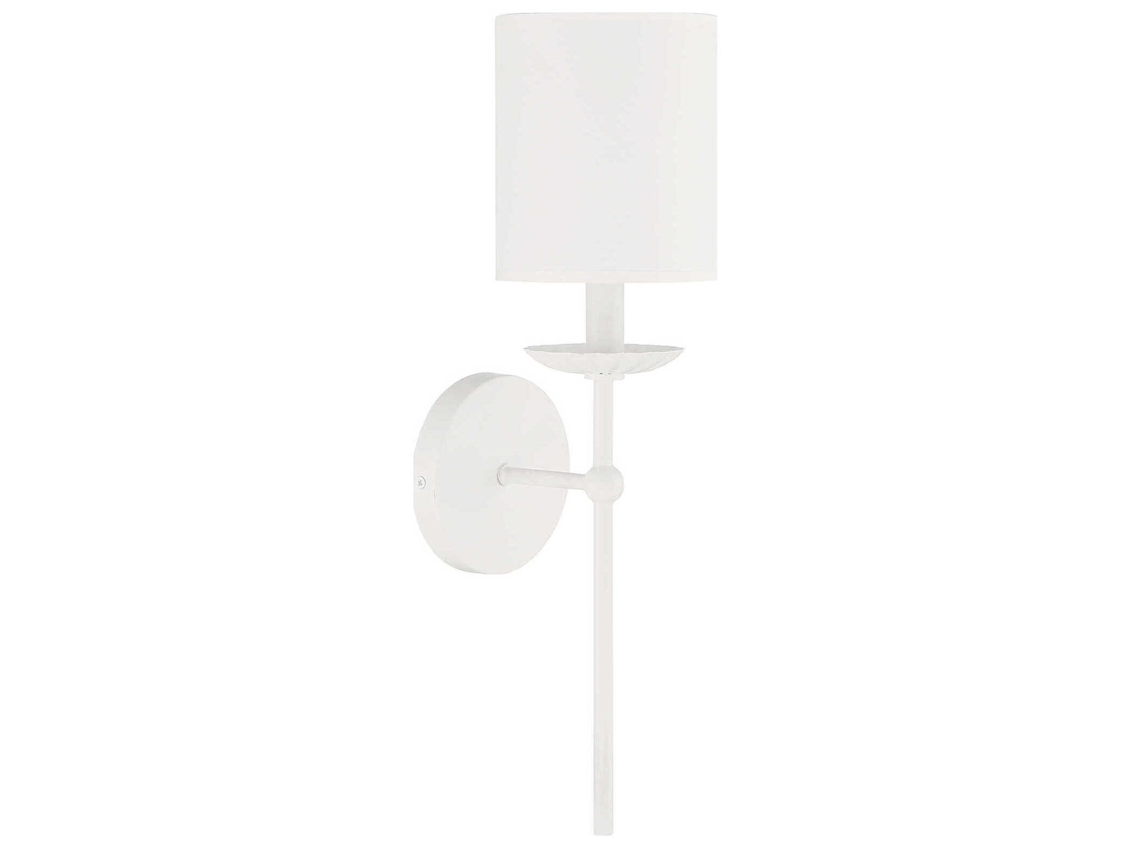 Savoy House Meridian 1-Light White Wall Sconce