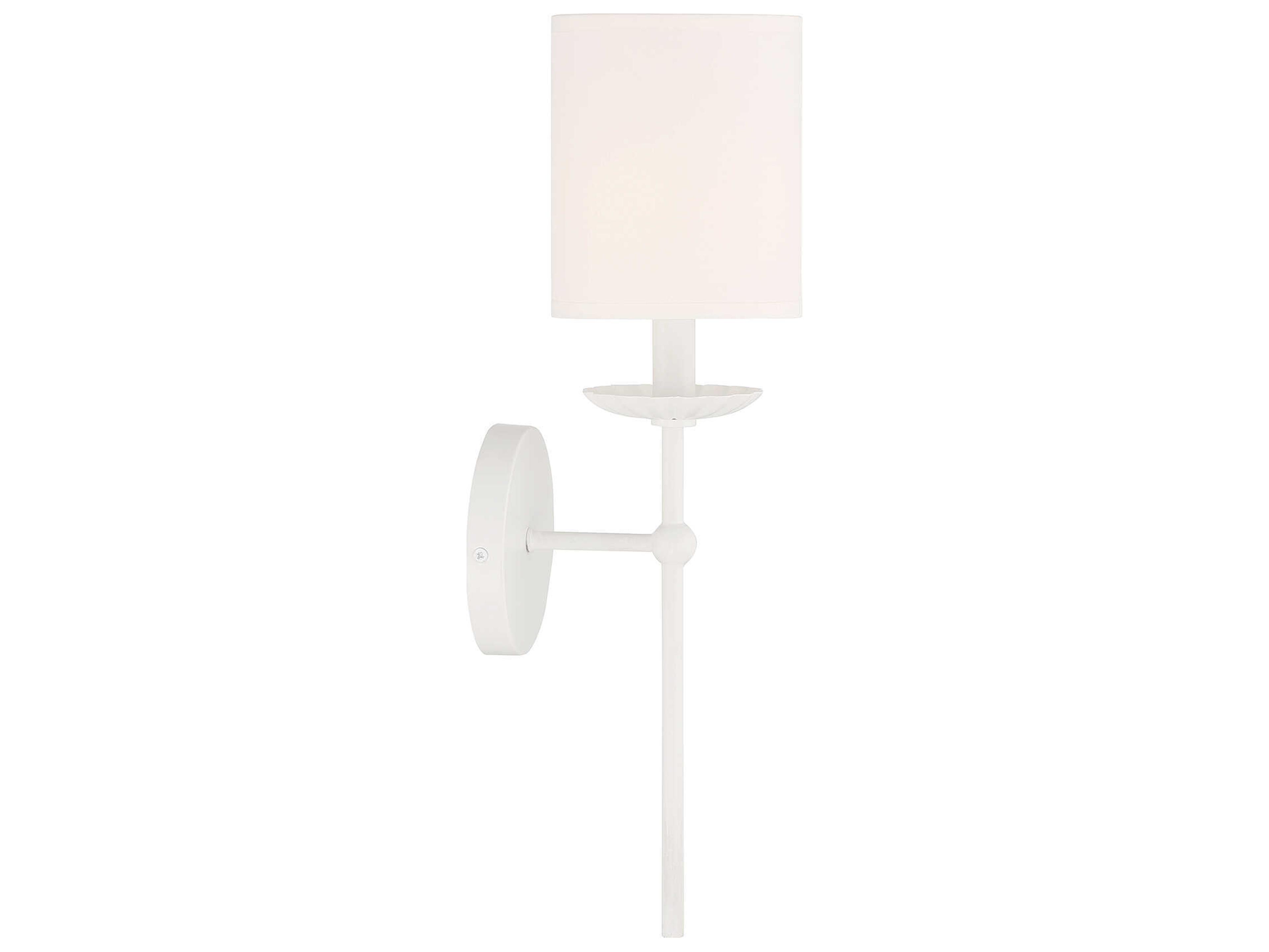 Savoy House Meridian 1-Light White Wall Sconce