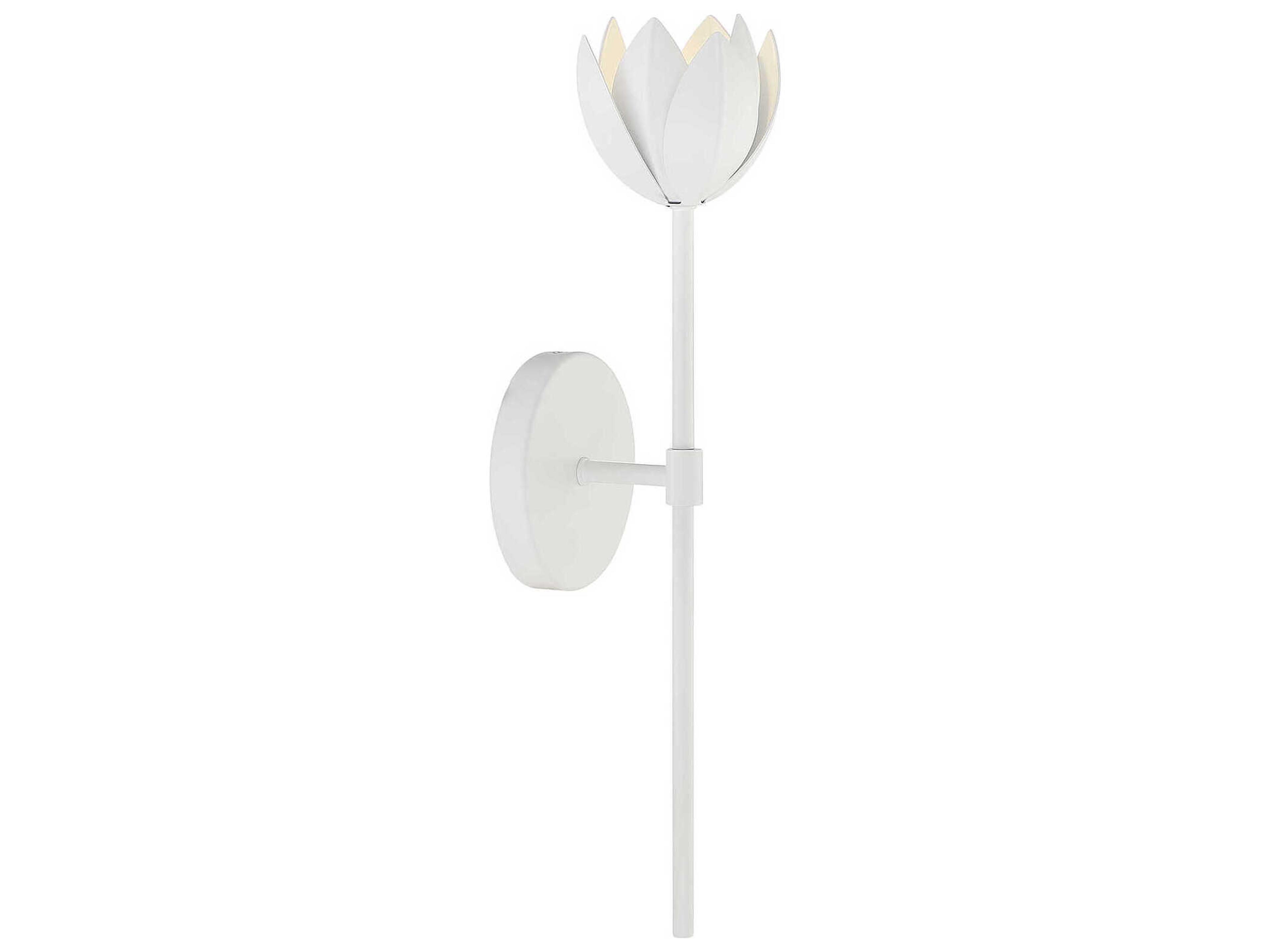 Meridian 1-Light White LED Wall Sconce