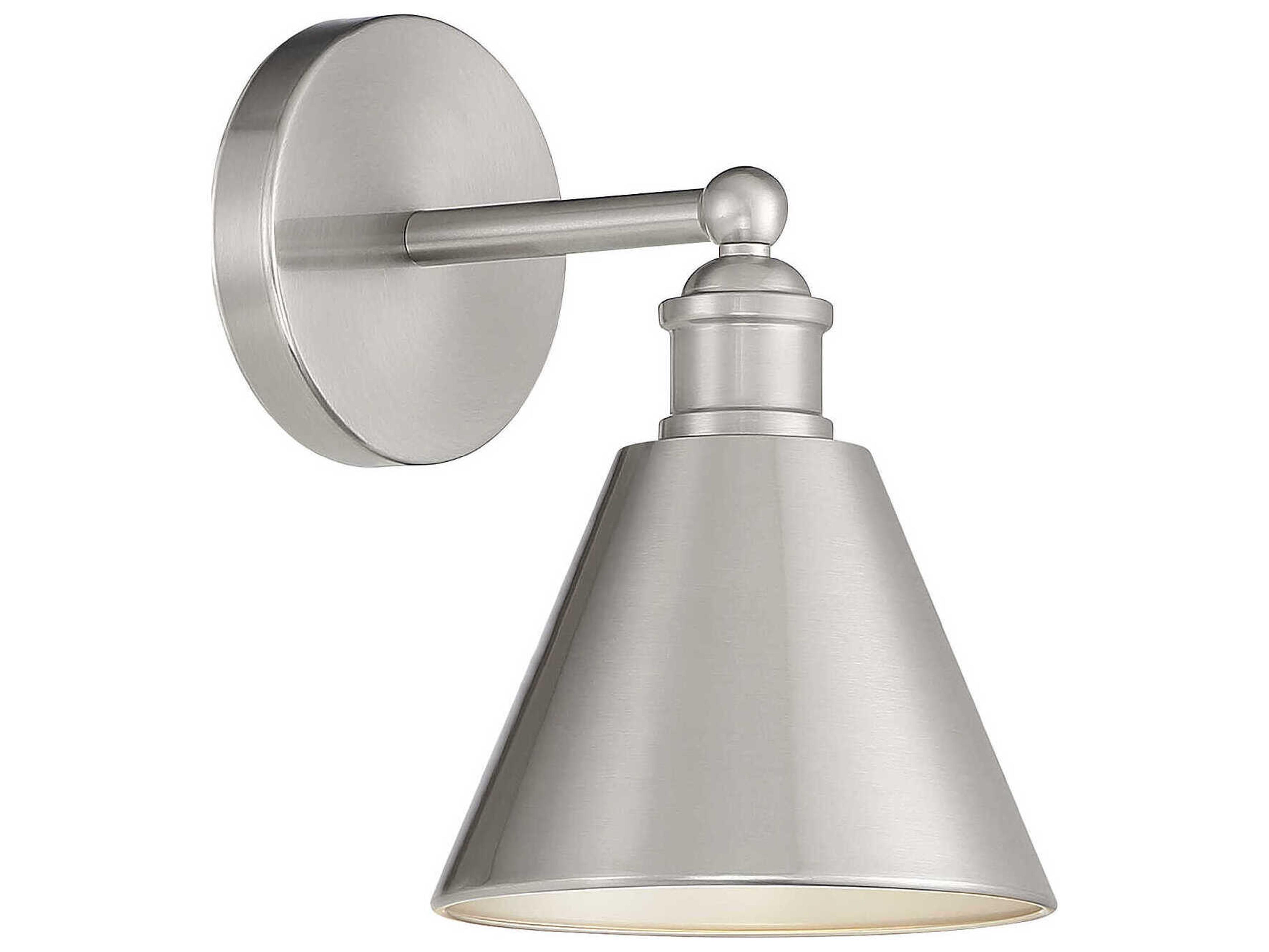Meridian 1-Light Brushed Nickel Wall Sconce