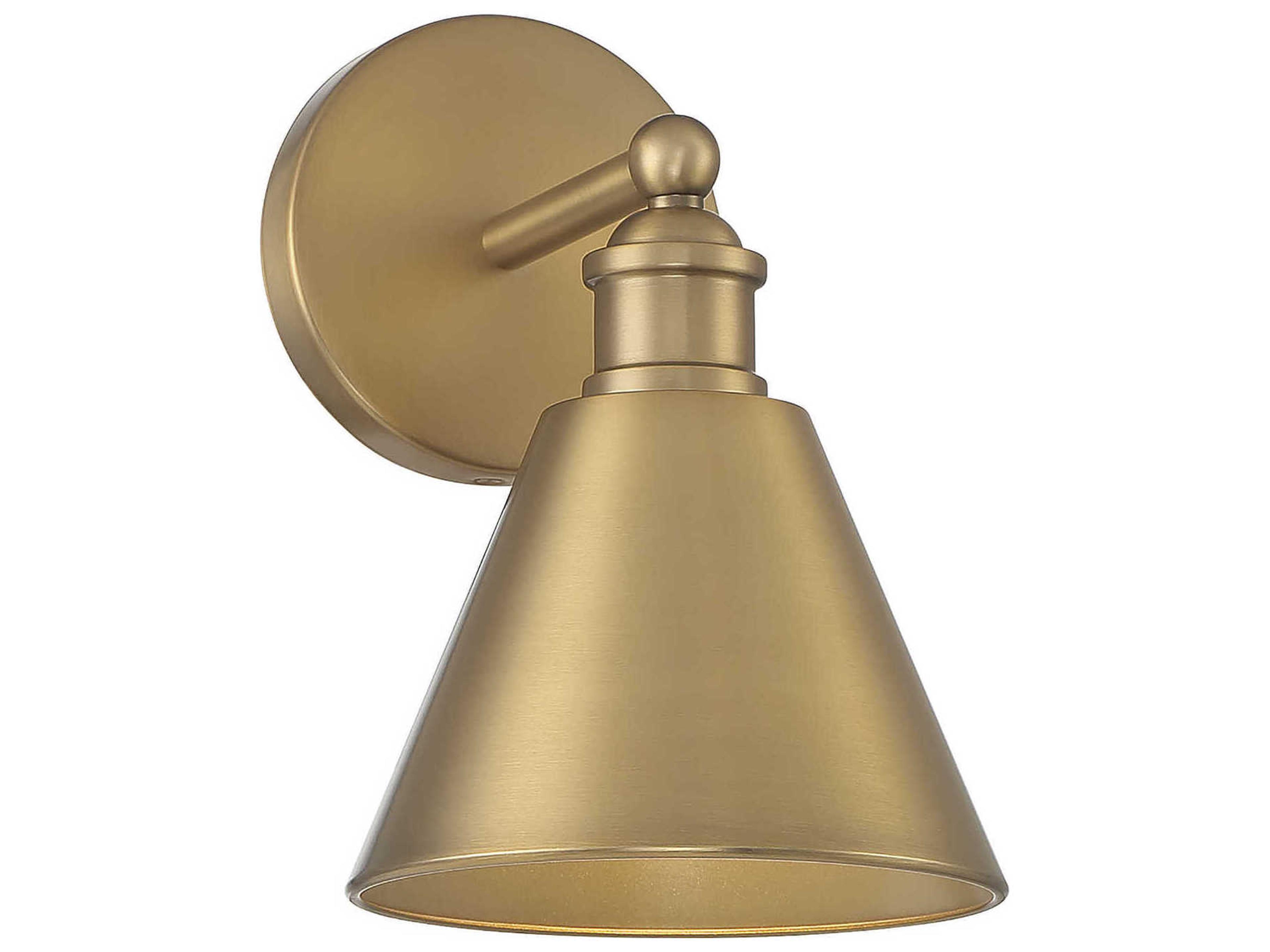 Savoy House Meridian 1-Light Natural Brass Wall Sconce