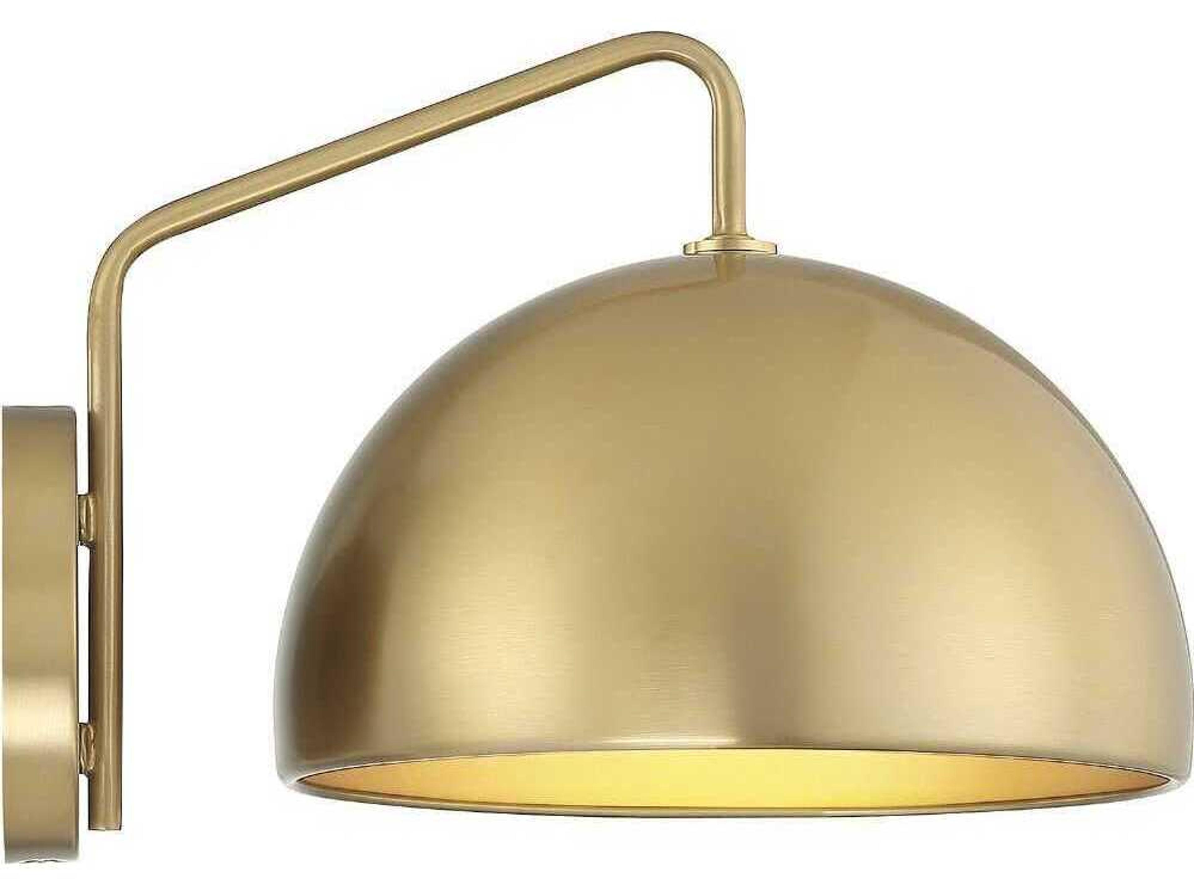 Savoy House Meridian 1-Light Natural Brass Wall Sconce