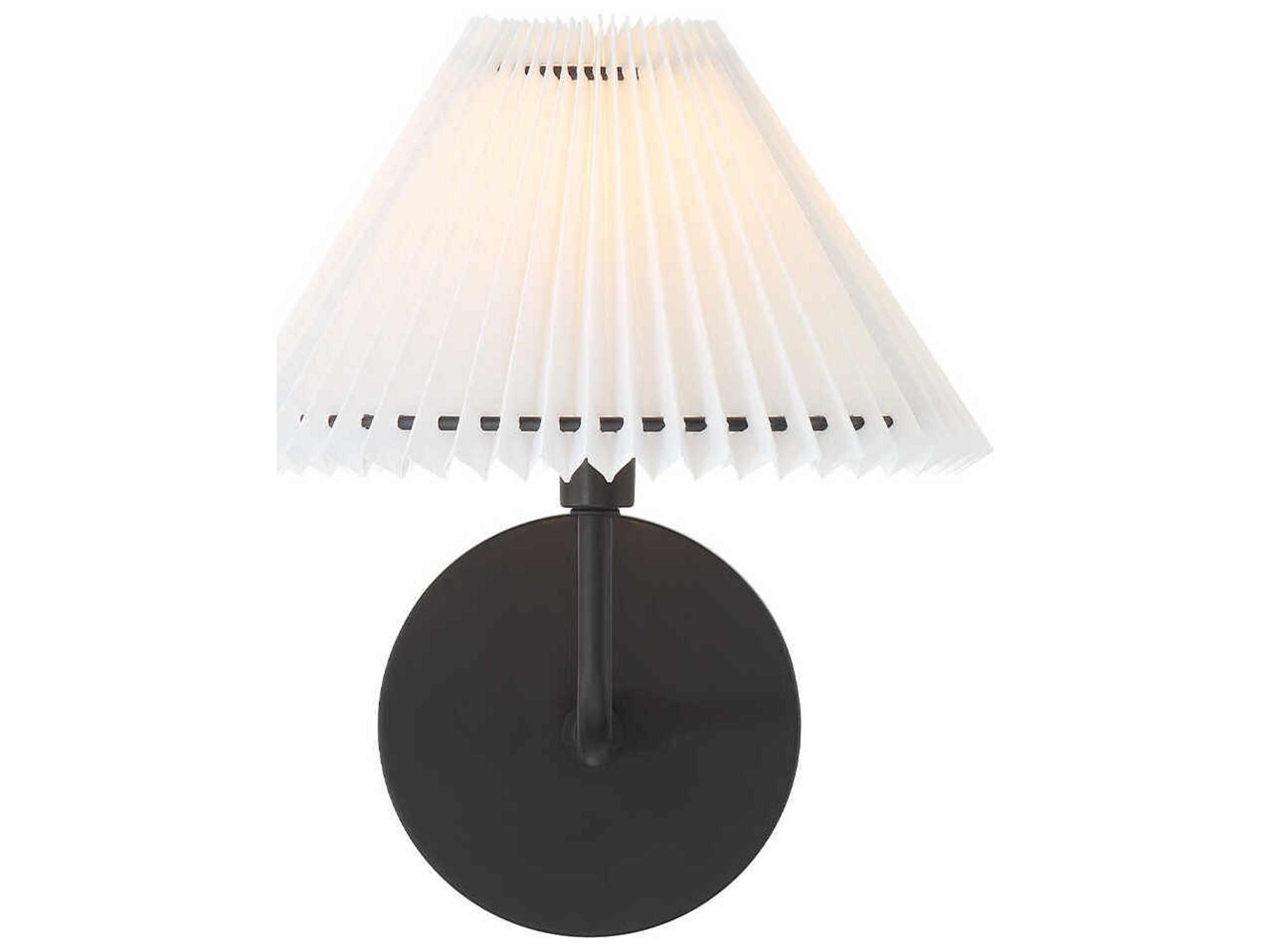 Savoy House Meridian 1-Light Matte Black Wall Sconce