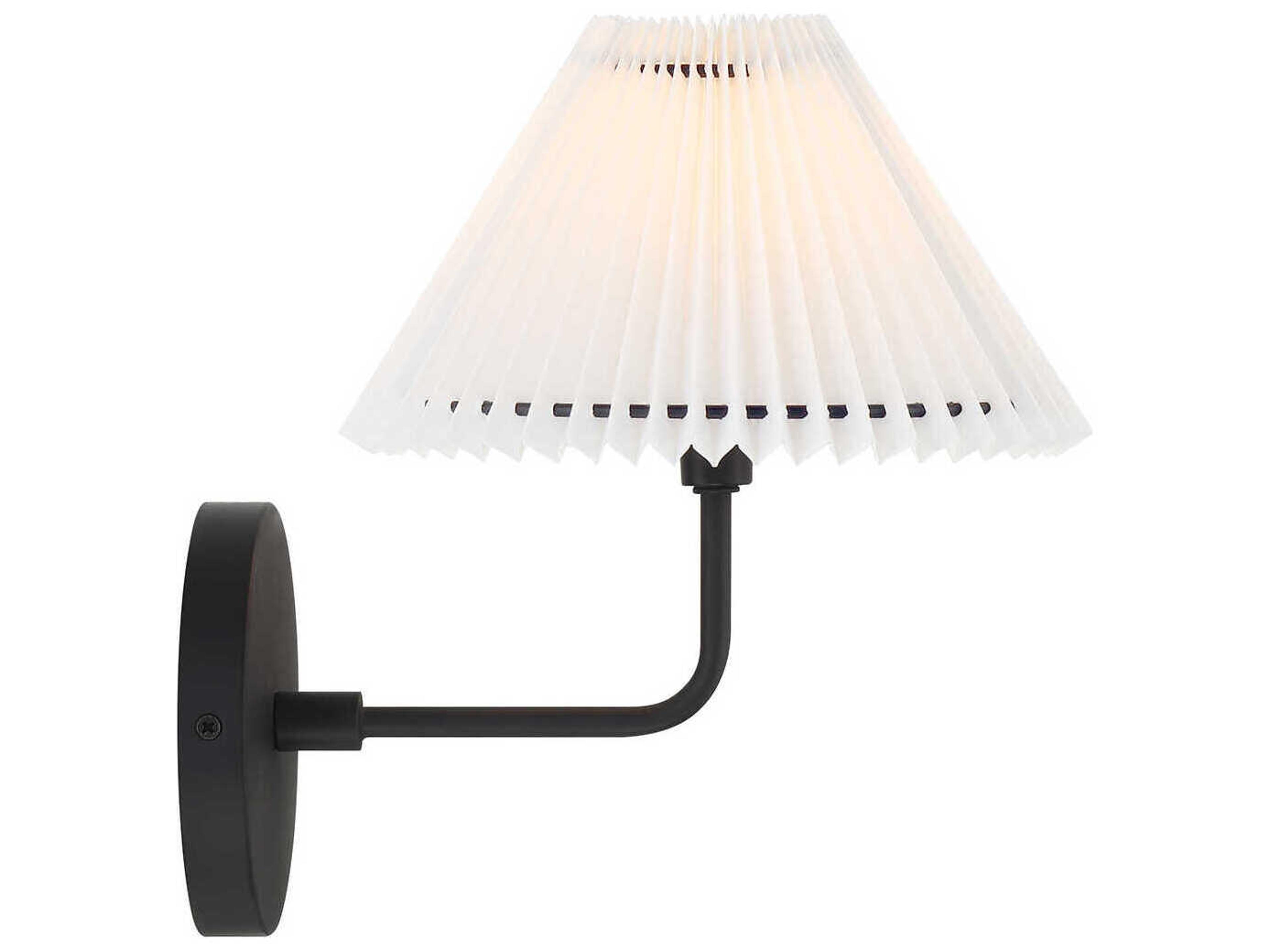 Savoy House Meridian 1-Light Matte Black Wall Sconce
