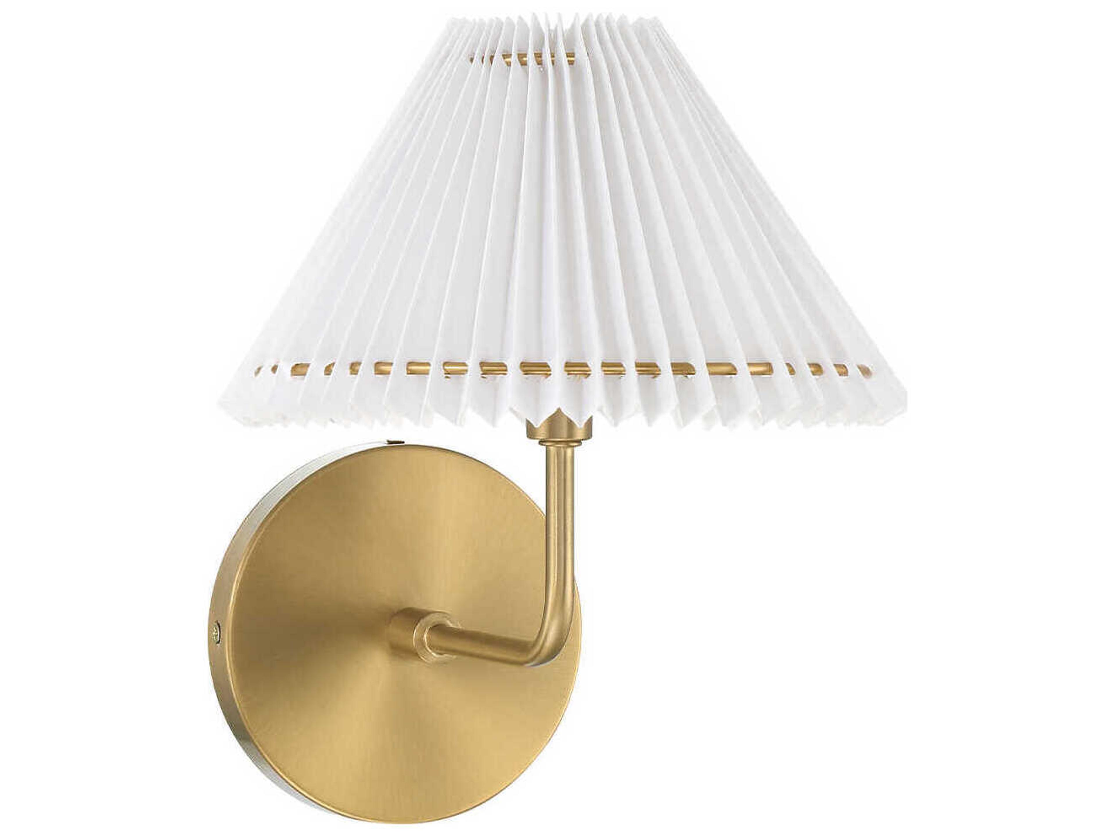 Savoy House Meridian 1-Light Natural Brass Wall Sconce