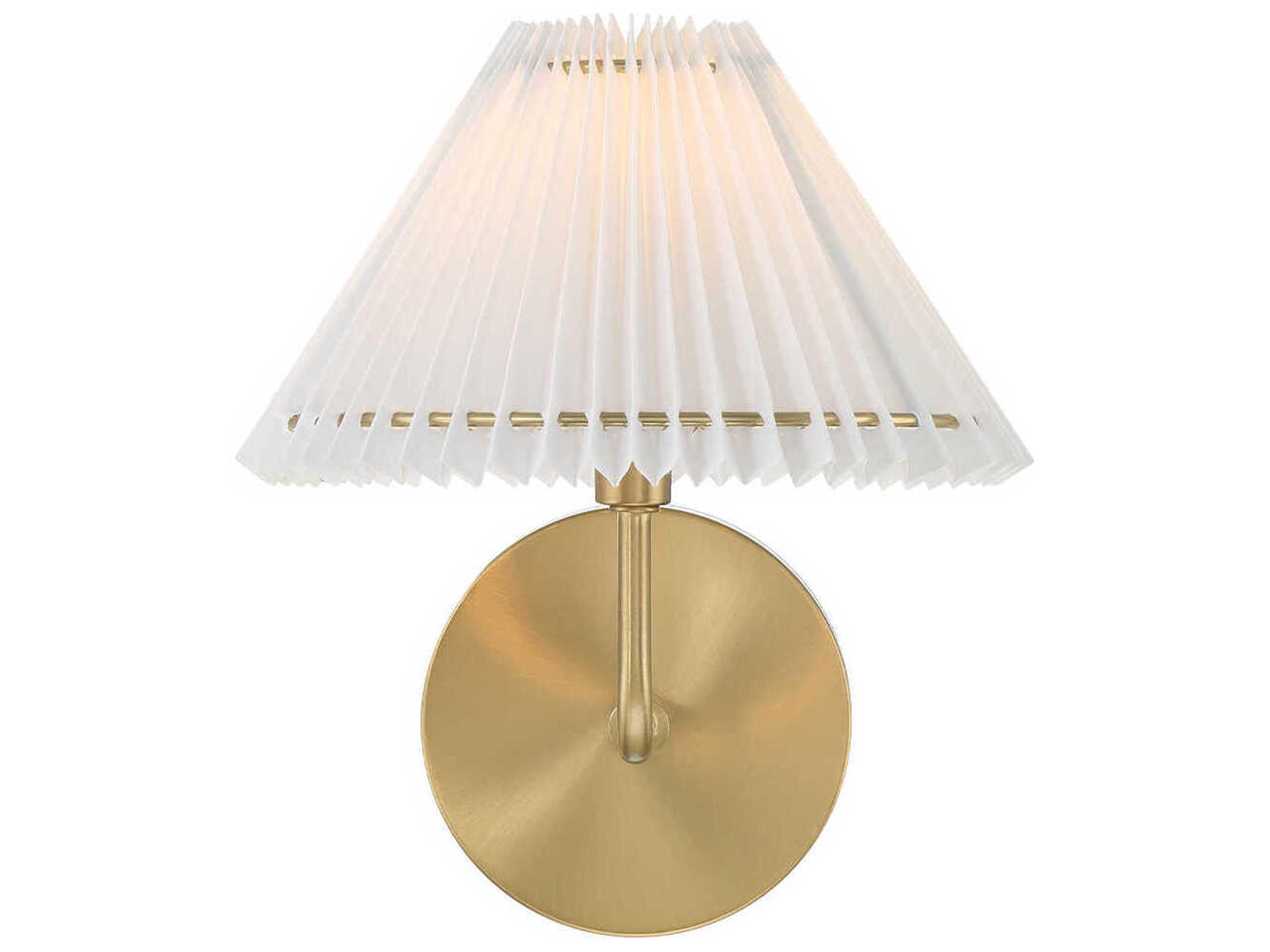 Savoy House Meridian 1-Light Natural Brass Wall Sconce
